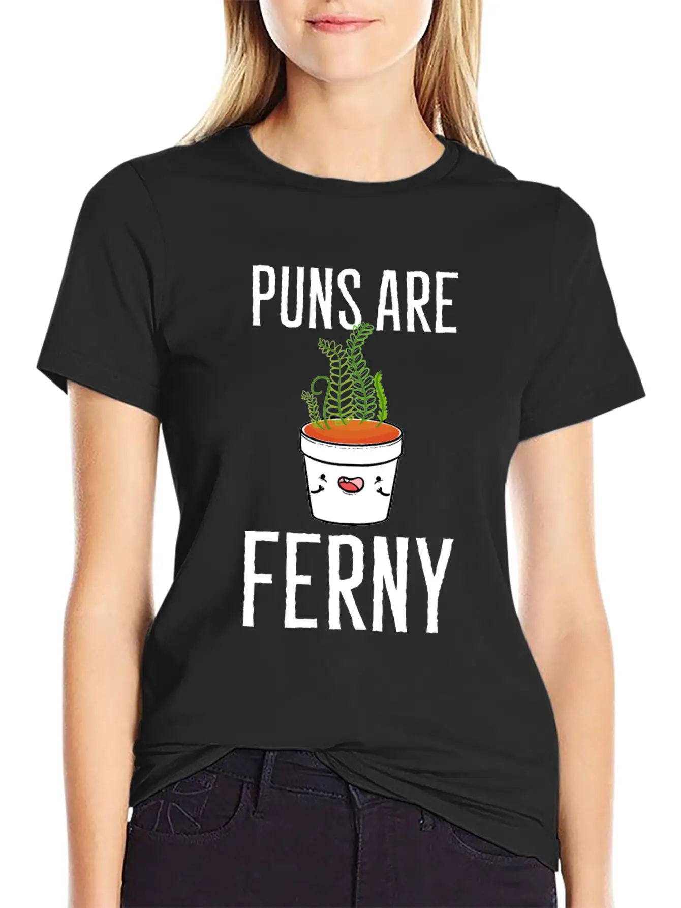 Puns Are Ferny Gardener Gift Unisex Casual T-Shirt – Clean Design For Daily Comfort