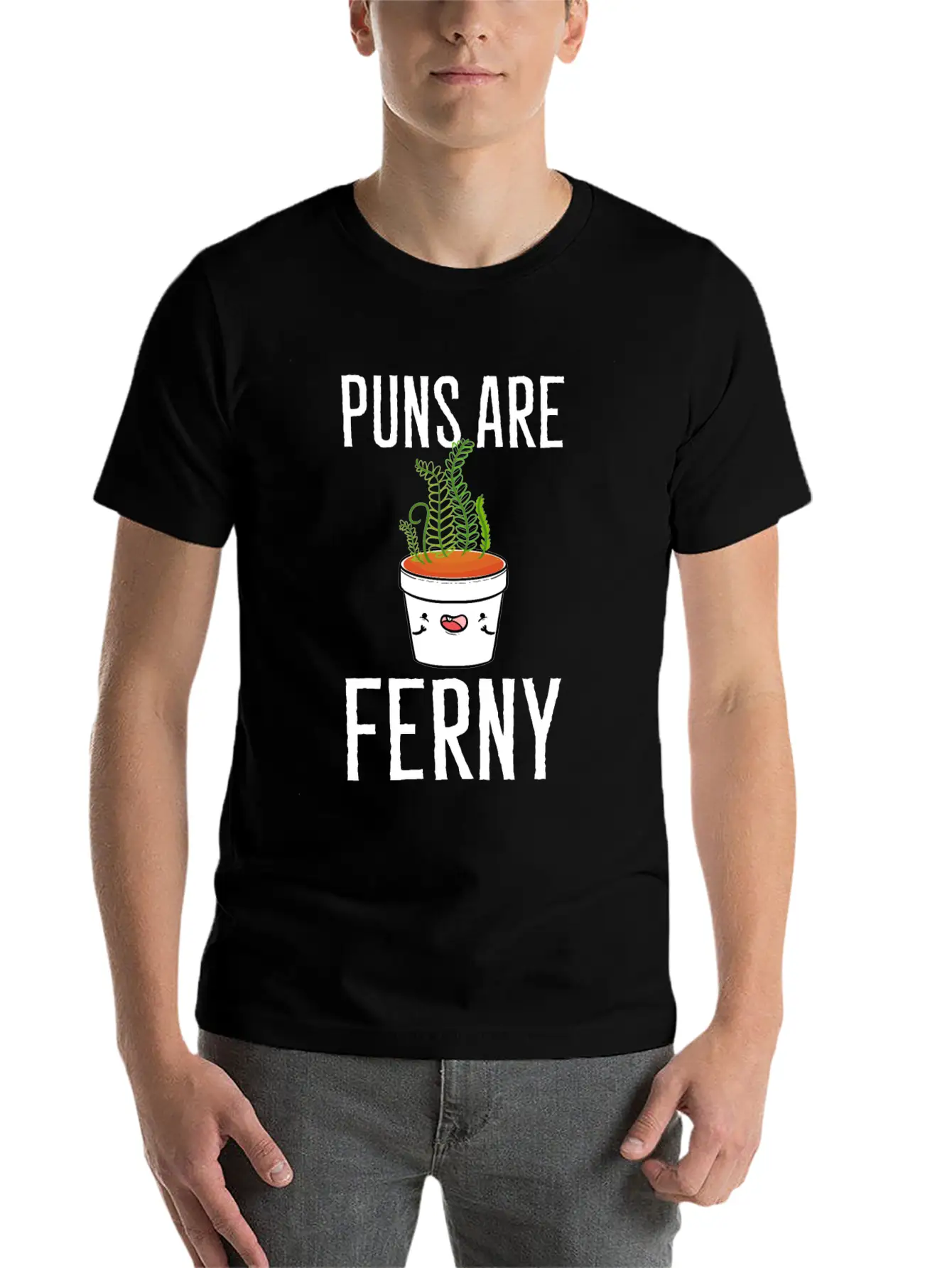 Puns Are Ferny Gardener Gift Unisex Casual T-Shirt – Clean Design For Daily Comfort