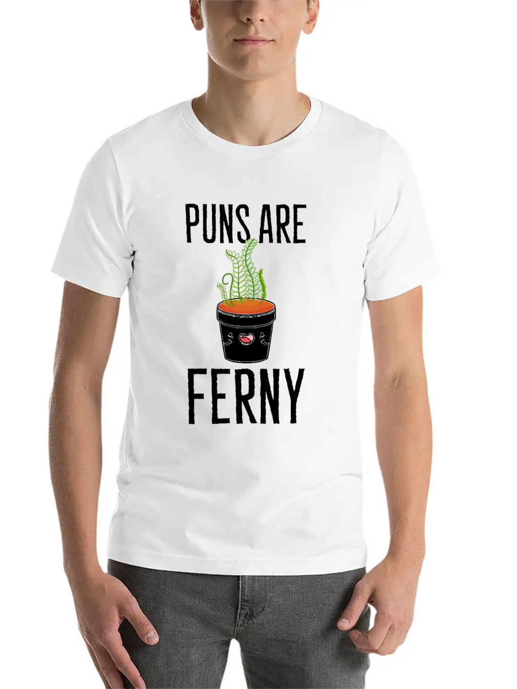 Puns Are Ferny Gardener Gift Unisex Casual T-Shirt – Clean Design For Daily Comfort
