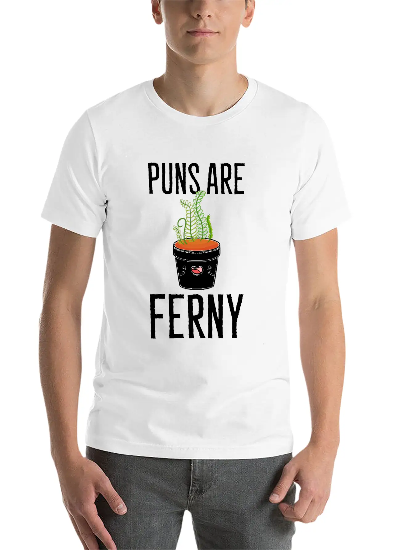 Puns Are Ferny Gardener Gift Unisex Casual T-Shirt – Clean Design For Daily Comfort