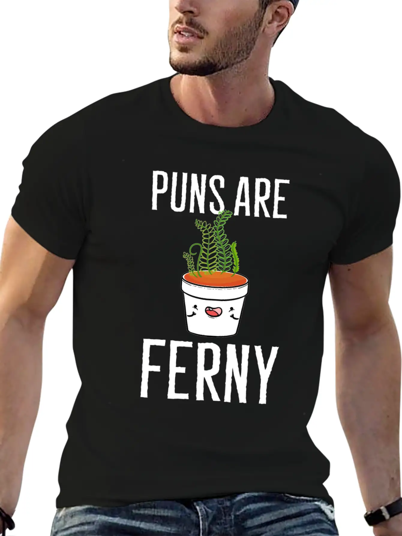 Puns Are Ferny Gardener Gift Unisex Casual T-Shirt – Clean Design For Daily Comfort