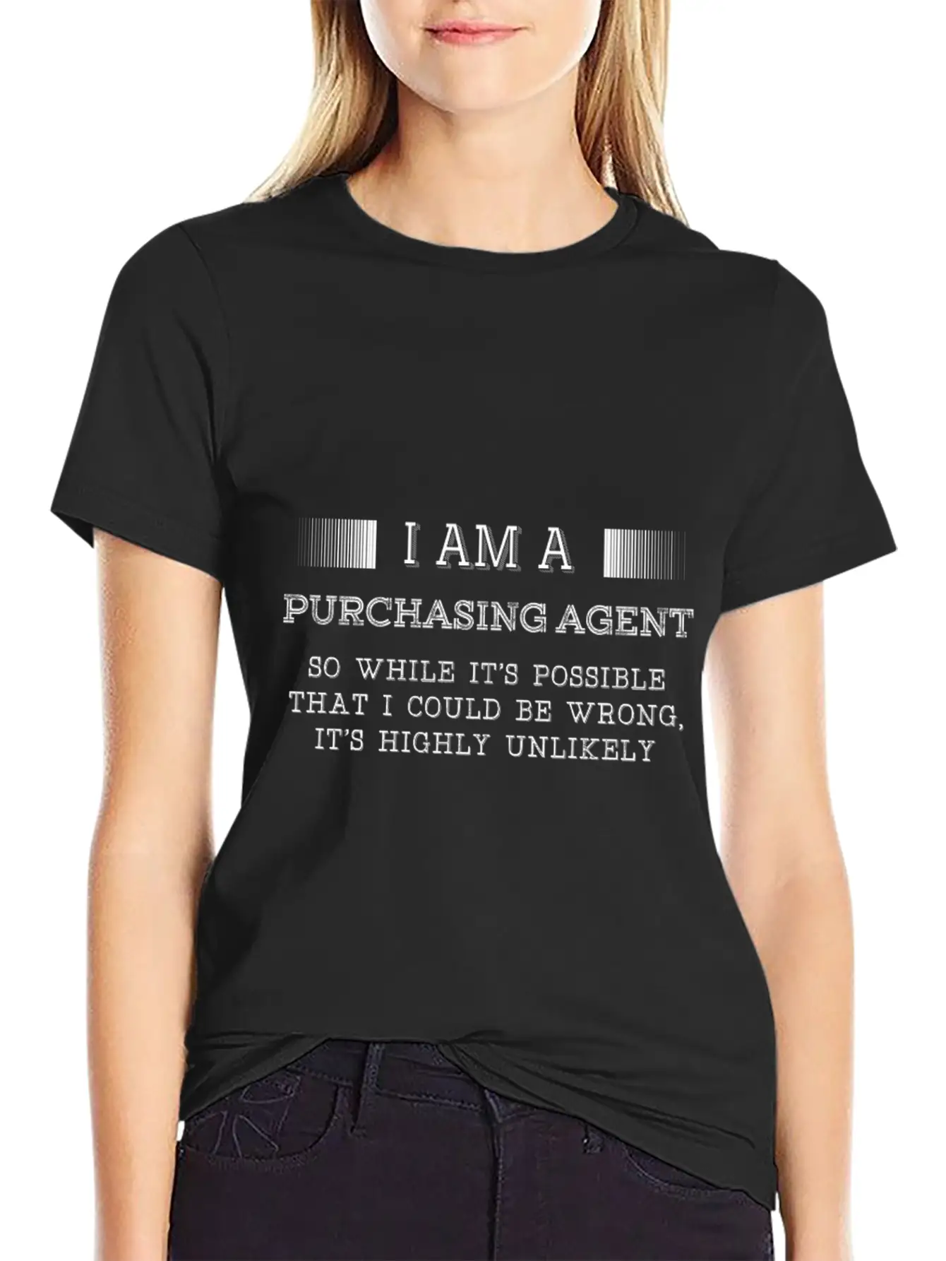 Purchasing Agent - It's Possible I Could Be Wron Unisex Casual T-Shirt – Clean Design For Daily Comfort