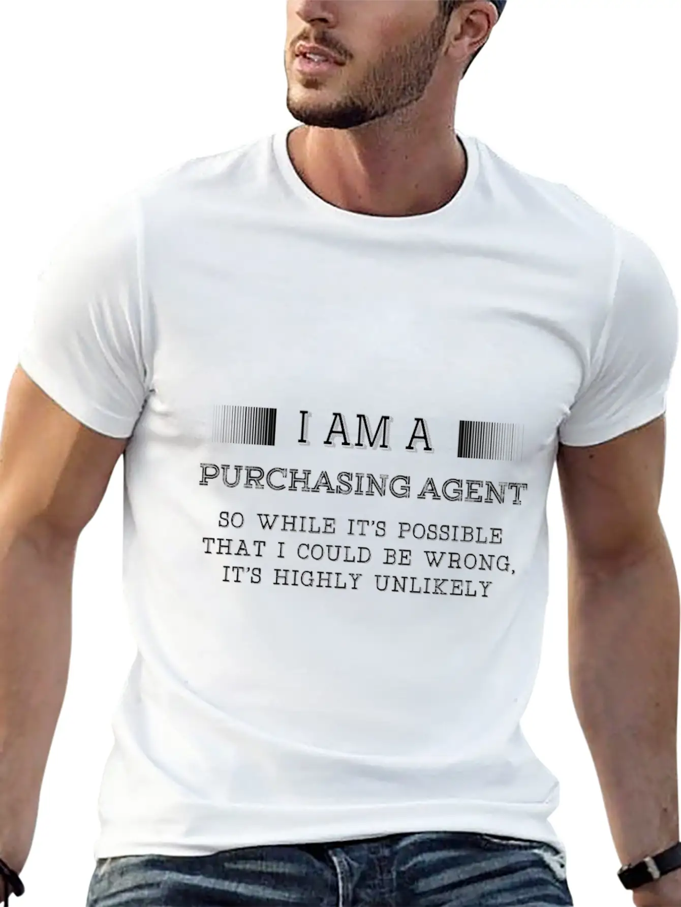 Purchasing Agent - It's Possible I Could Be Wron Unisex Casual T-Shirt – Clean Design For Daily Comfort
