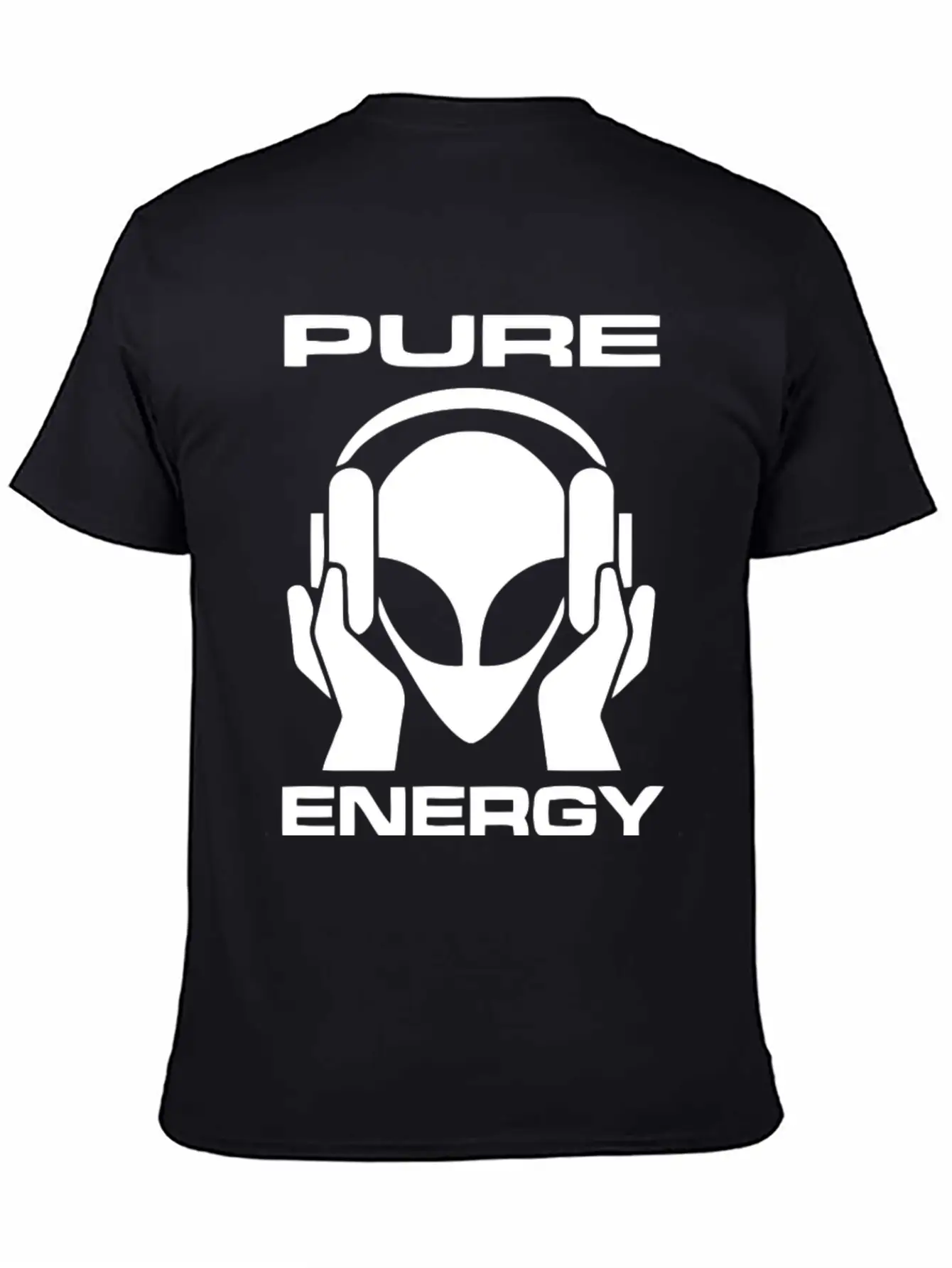 Pure Energy Funny Alien T Shirt Unisex Short Sleeve Soft Cotton T-Shirt – Casual Everyday Wear