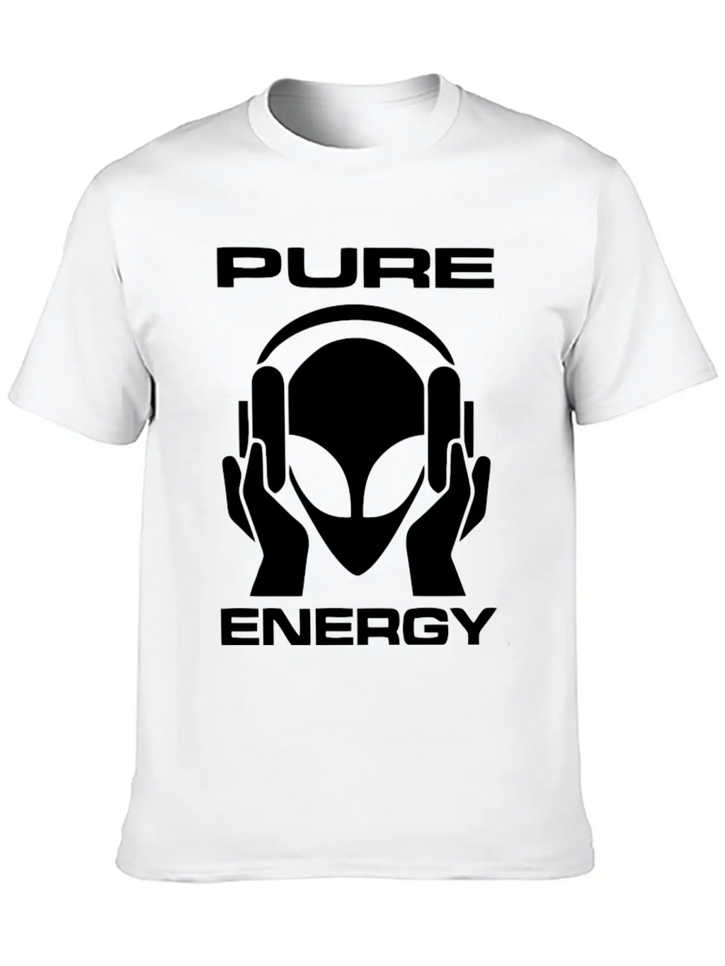Pure Energy Funny Alien T Shirt Unisex Short Sleeve Soft Cotton T-Shirt – Casual Everyday Wear