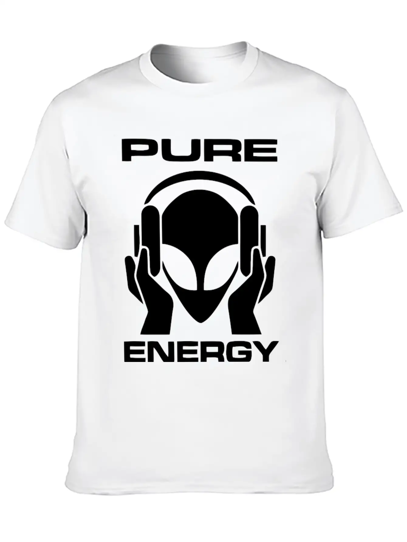 Pure Energy Funny Alien T Shirt Unisex Short Sleeve Soft Cotton T-Shirt – Casual Everyday Wear