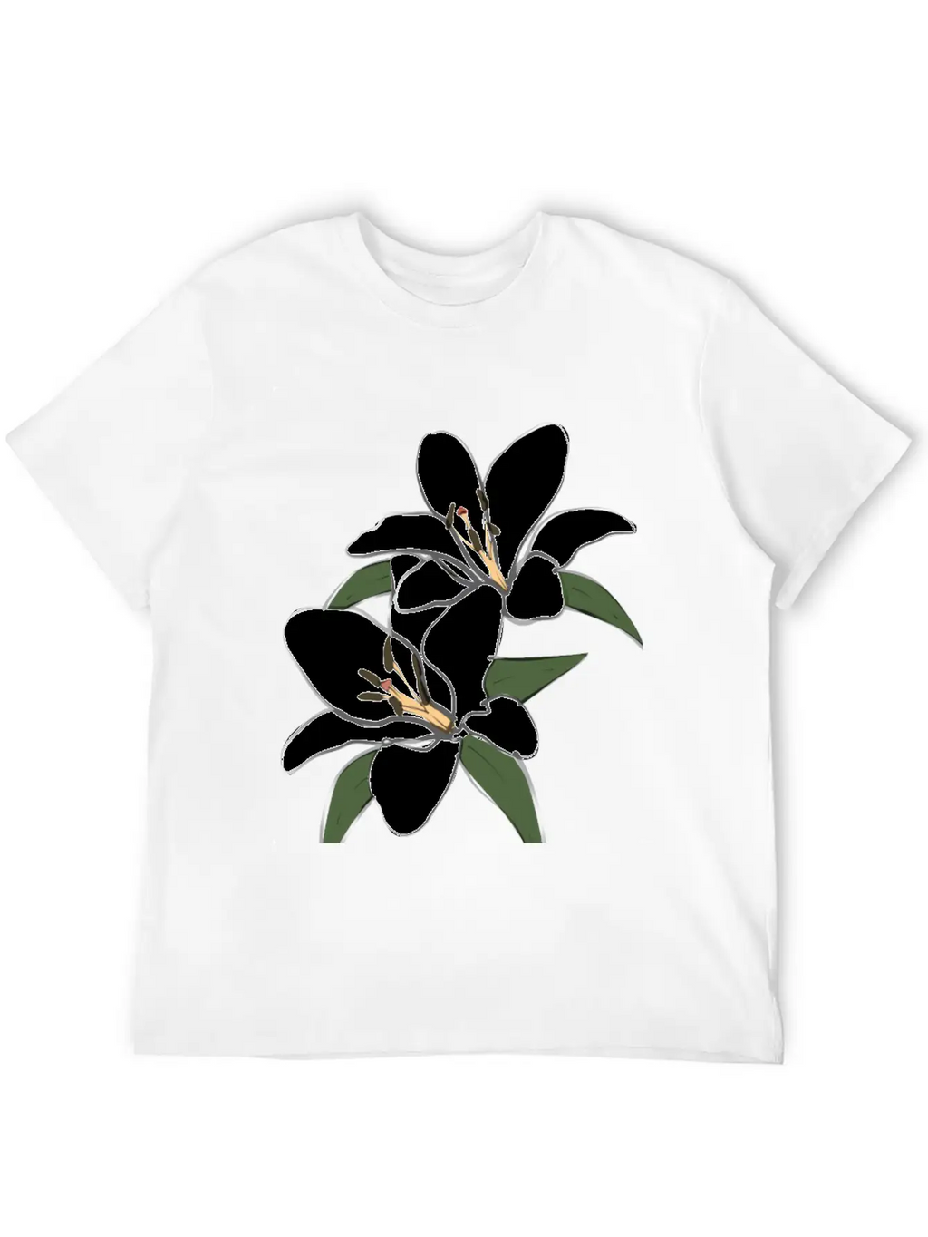Pure White Lily Unisex Short Sleeve Soft Cotton T-Shirt – Casual Everyday Wear