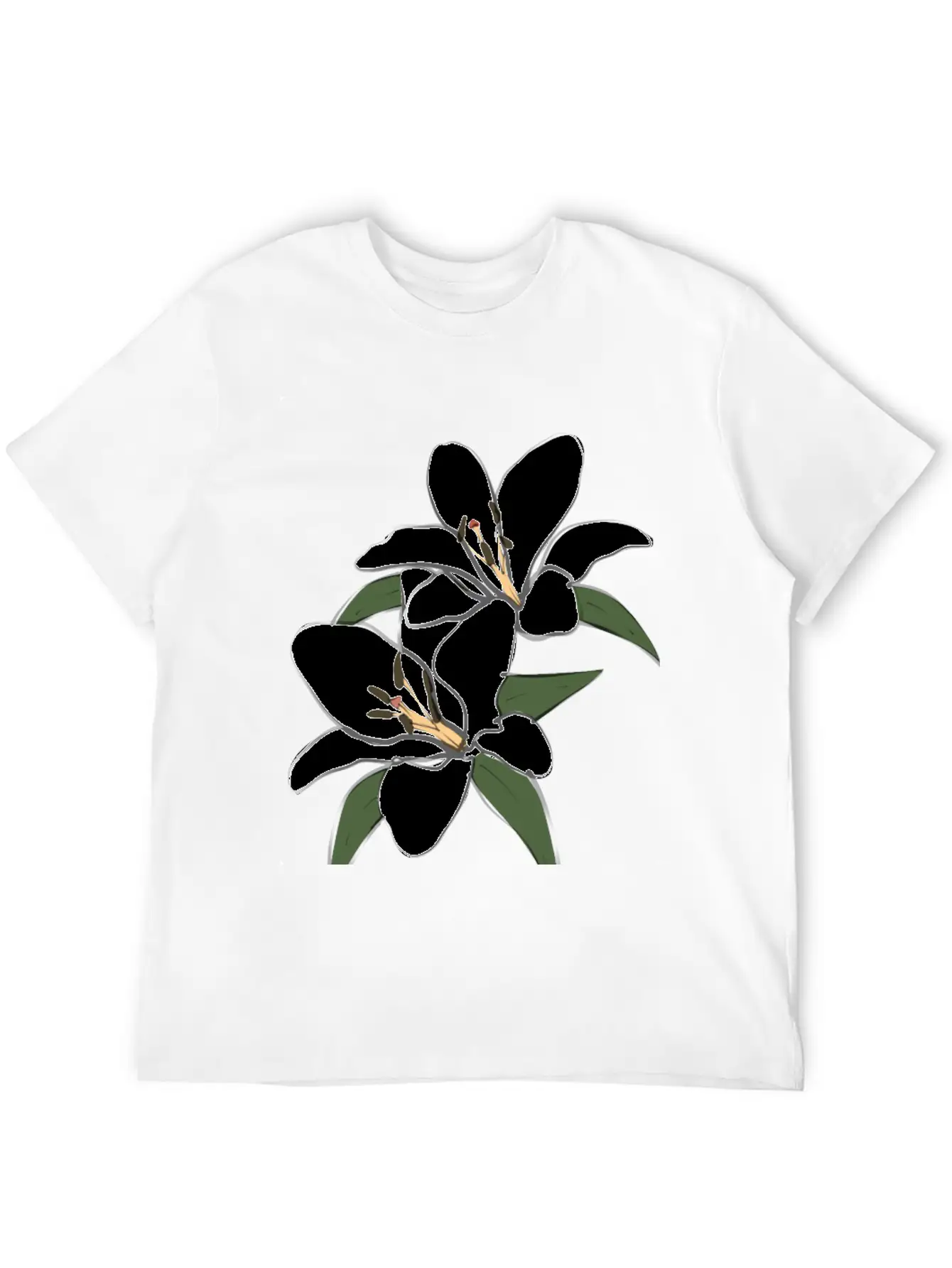 Pure White Lily Unisex Short Sleeve Soft Cotton T-Shirt – Casual Everyday Wear