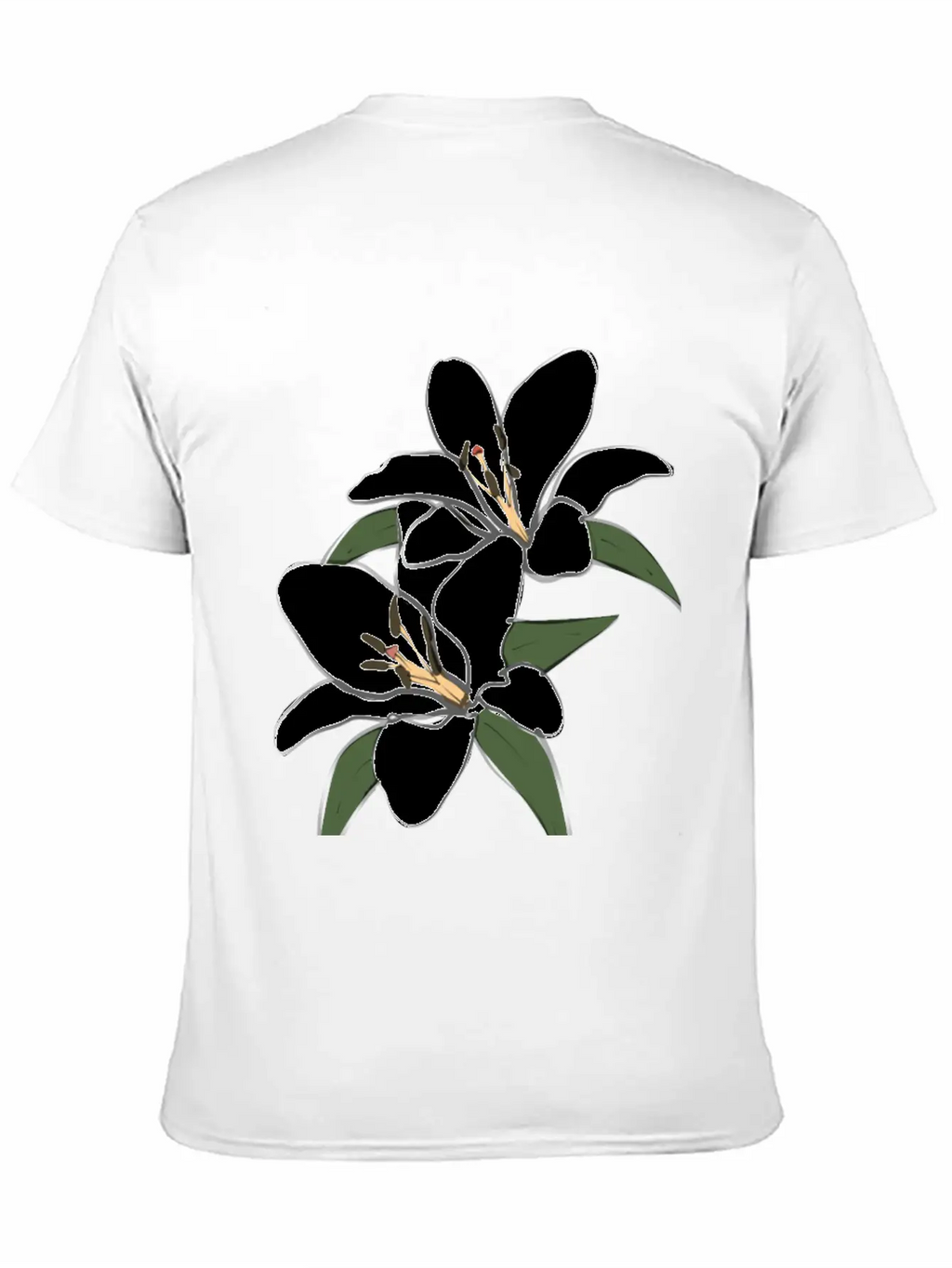 Pure White Lily Unisex Short Sleeve Soft Cotton T-Shirt – Casual Everyday Wear
