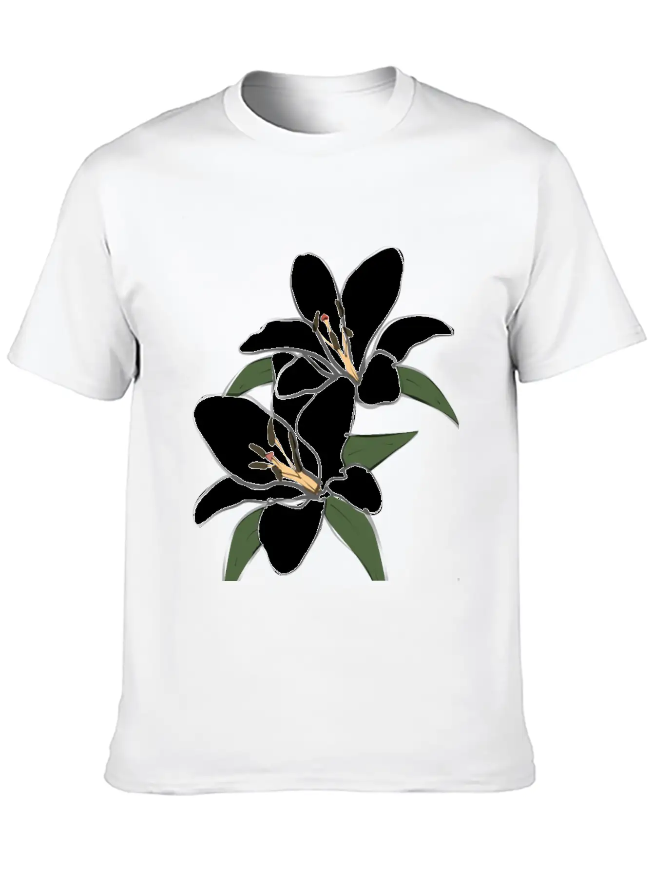 Pure White Lily Unisex Short Sleeve Soft Cotton T-Shirt – Casual Everyday Wear