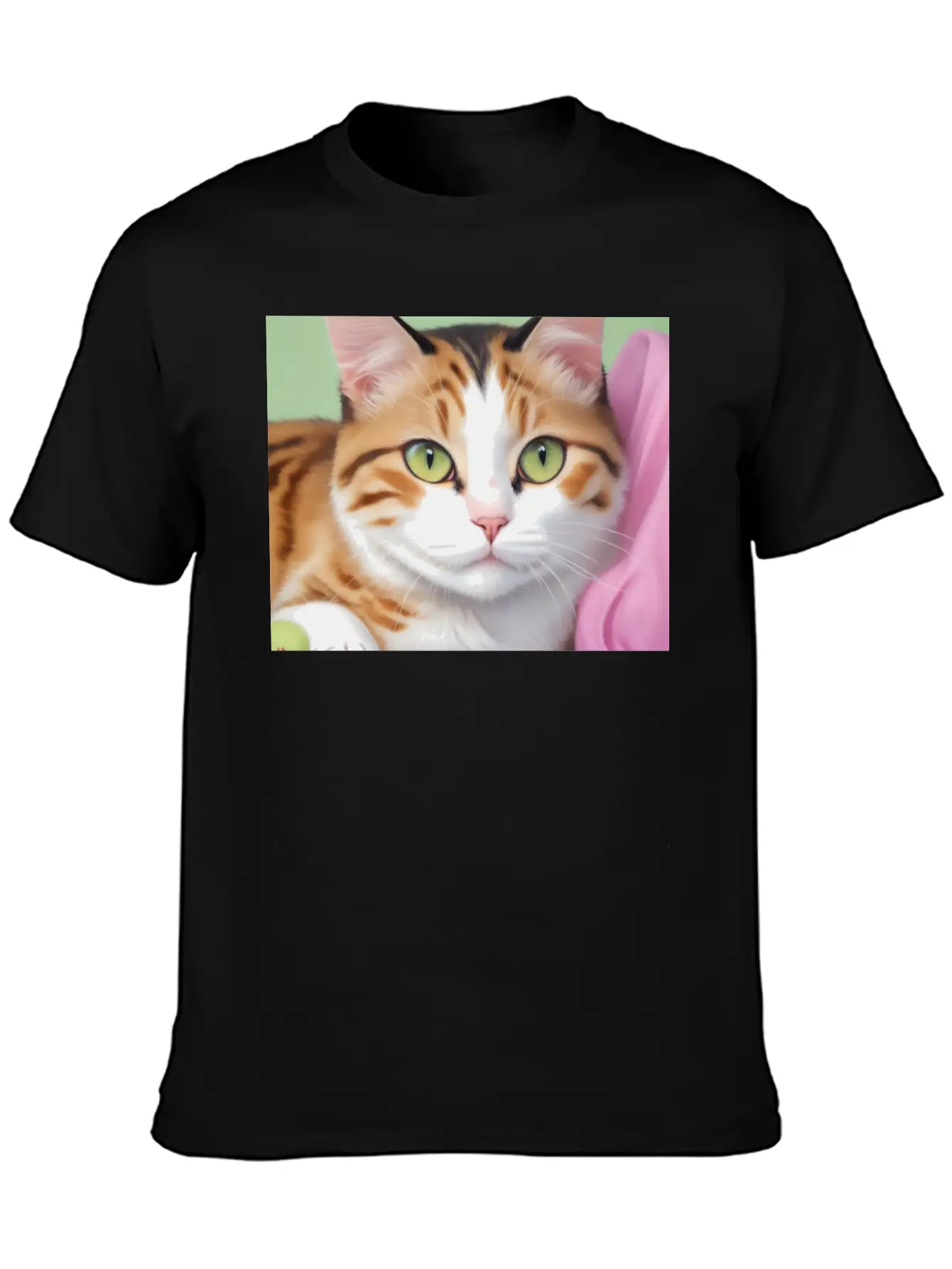 Purr-fect Portrait Unisex Casual T-Shirt – Clean Design For Daily Comfort
