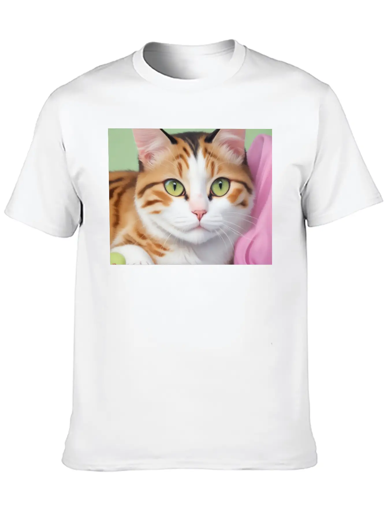 Purr-fect Portrait Unisex Casual T-Shirt – Clean Design For Daily Comfort