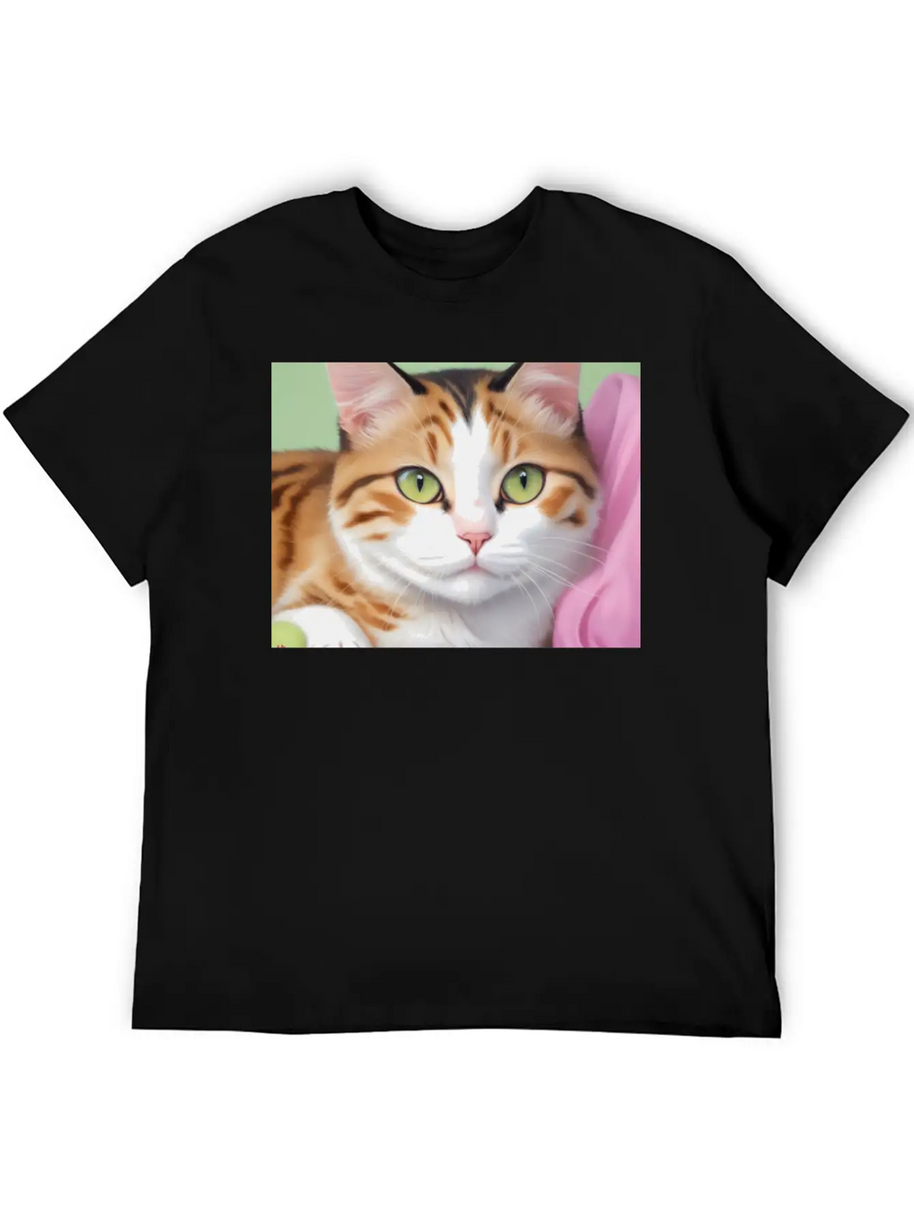 Purr-fect Portrait Unisex Casual T-Shirt – Clean Design For Daily Comfort