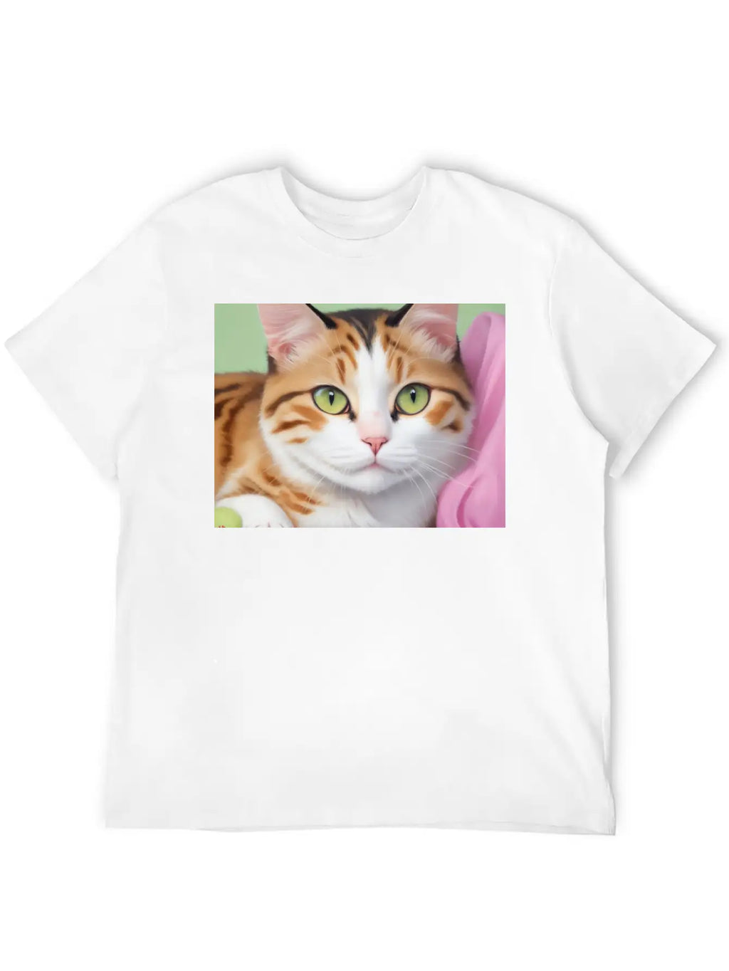 Purr-fect Portrait Unisex Casual T-Shirt – Clean Design For Daily Comfort