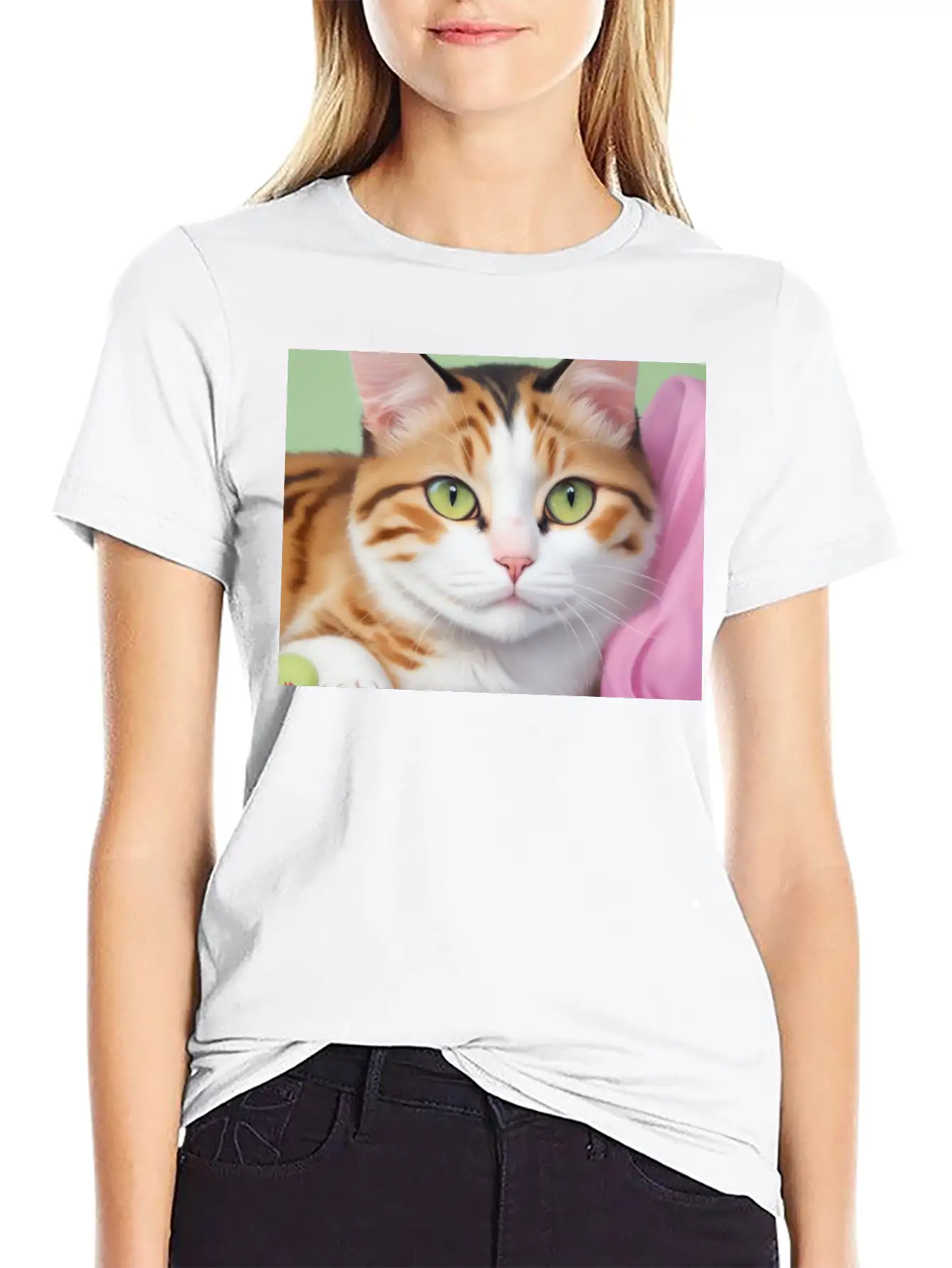 Purr-fect Portrait Unisex Casual T-Shirt – Clean Design For Daily Comfort