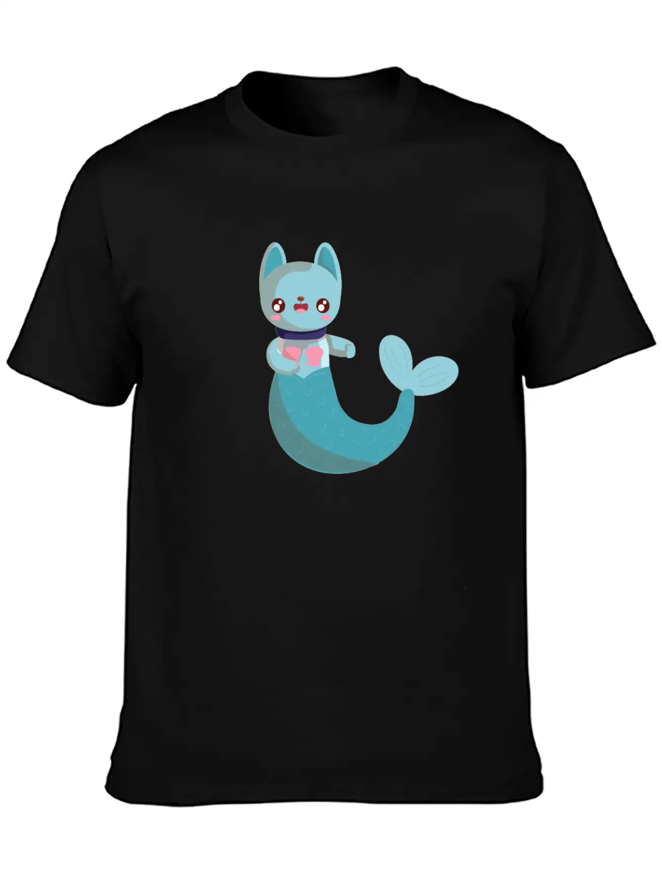 Purrmaid Cat Unisex Short Sleeve Soft Cotton T-Shirt – Casual Everyday Wear