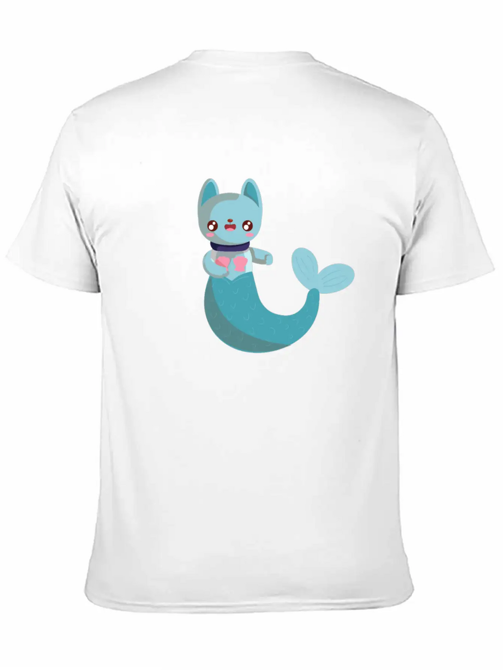 Purrmaid Cat Unisex Short Sleeve Soft Cotton T-Shirt – Casual Everyday Wear