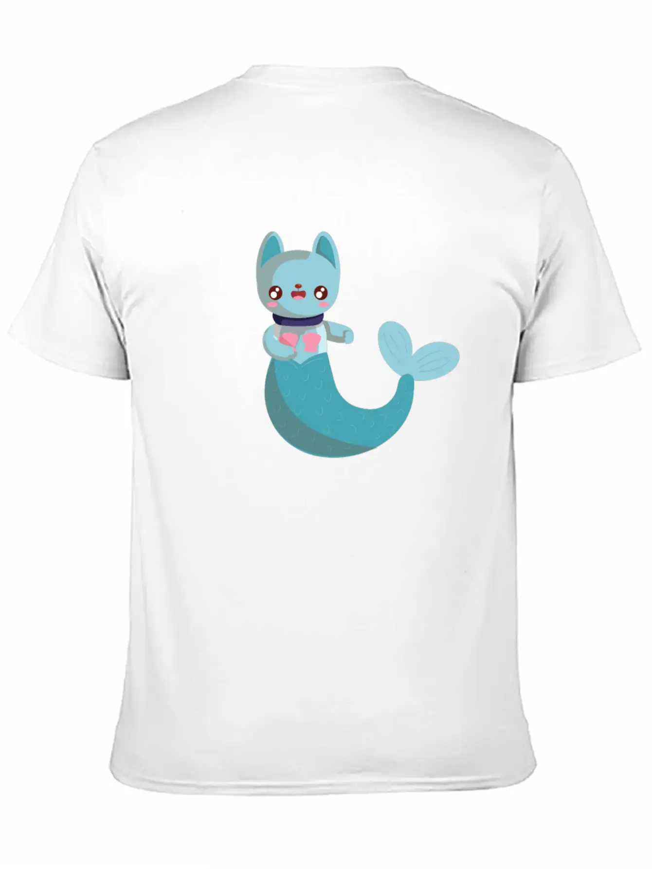Purrmaid Cat Unisex Short Sleeve Soft Cotton T-Shirt – Casual Everyday Wear