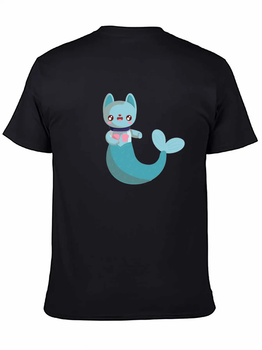 Purrmaid Cat Unisex Short Sleeve Soft Cotton T-Shirt – Casual Everyday Wear