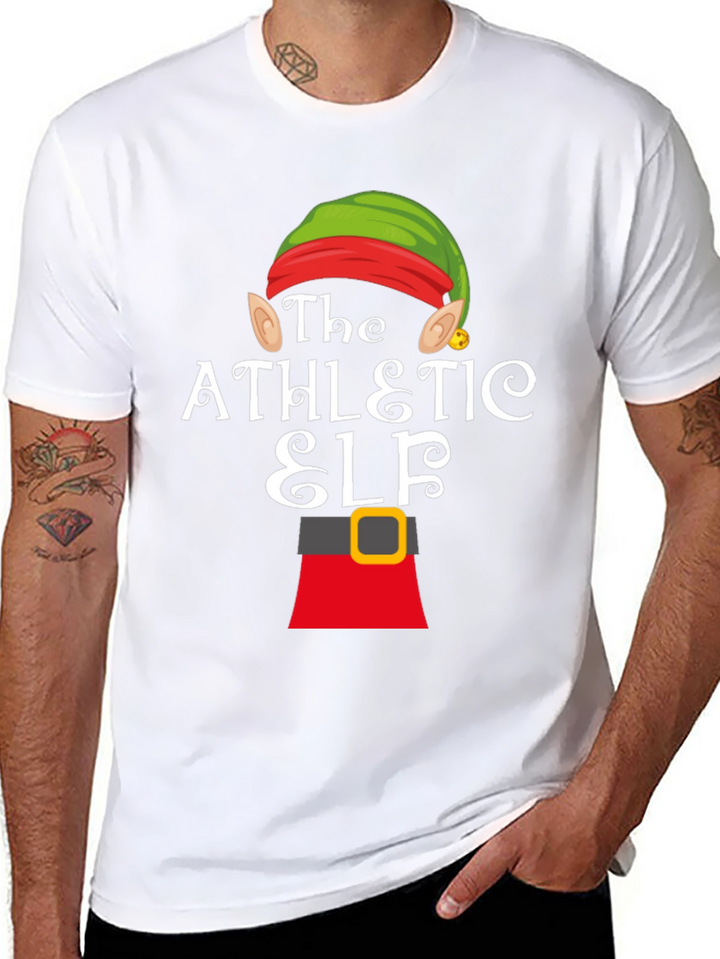 Athletic Elf Christmas T-Shirt