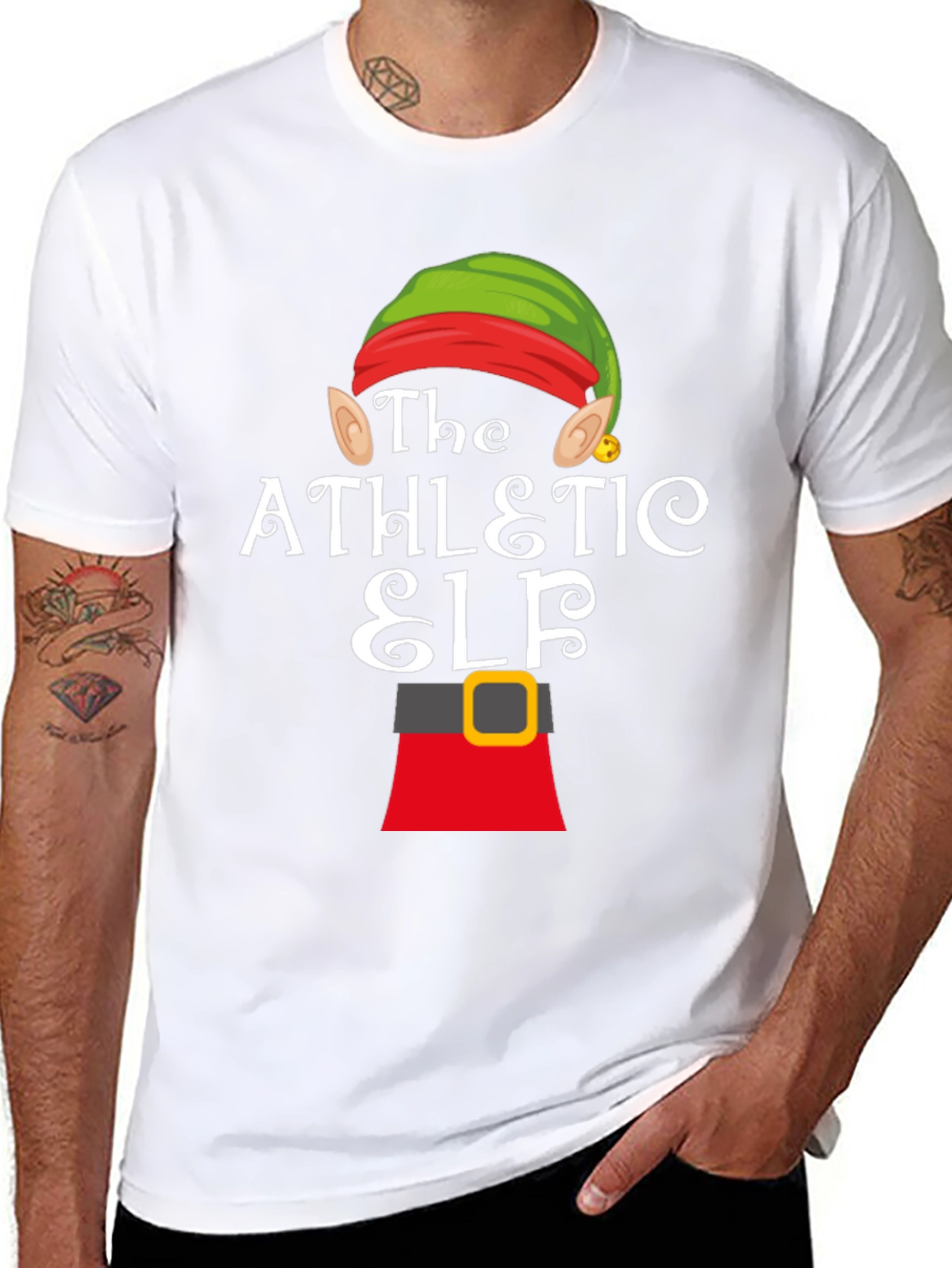 Athletic Elf Christmas T-Shirt