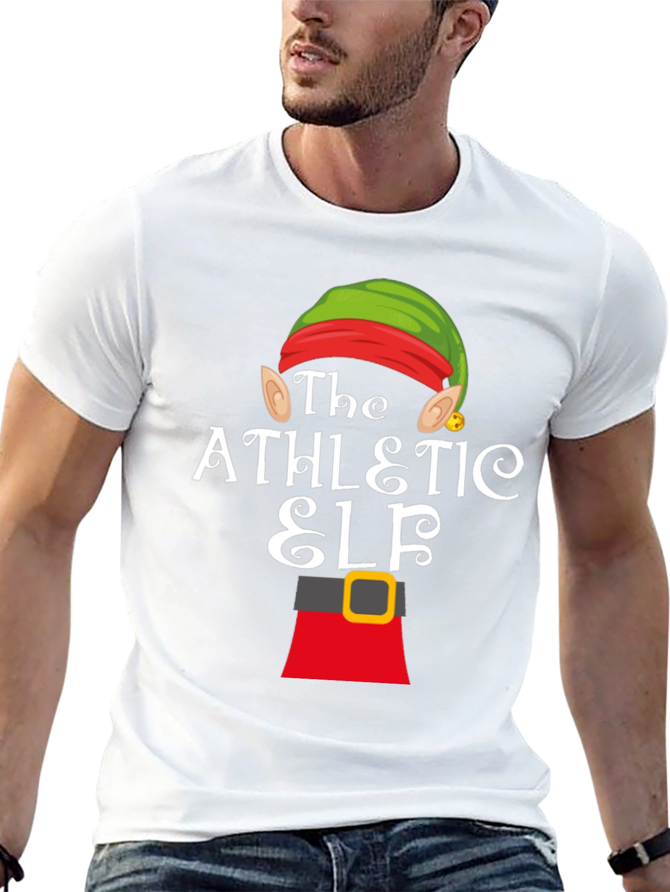 Athletic Elf Christmas T-Shirt
