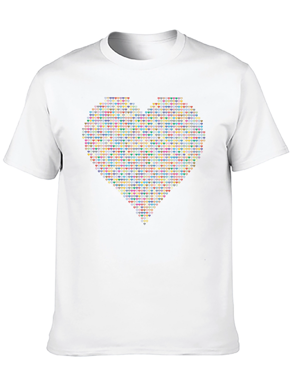 Heart Pixel Art T-Shirt - Soft Cotton Blend