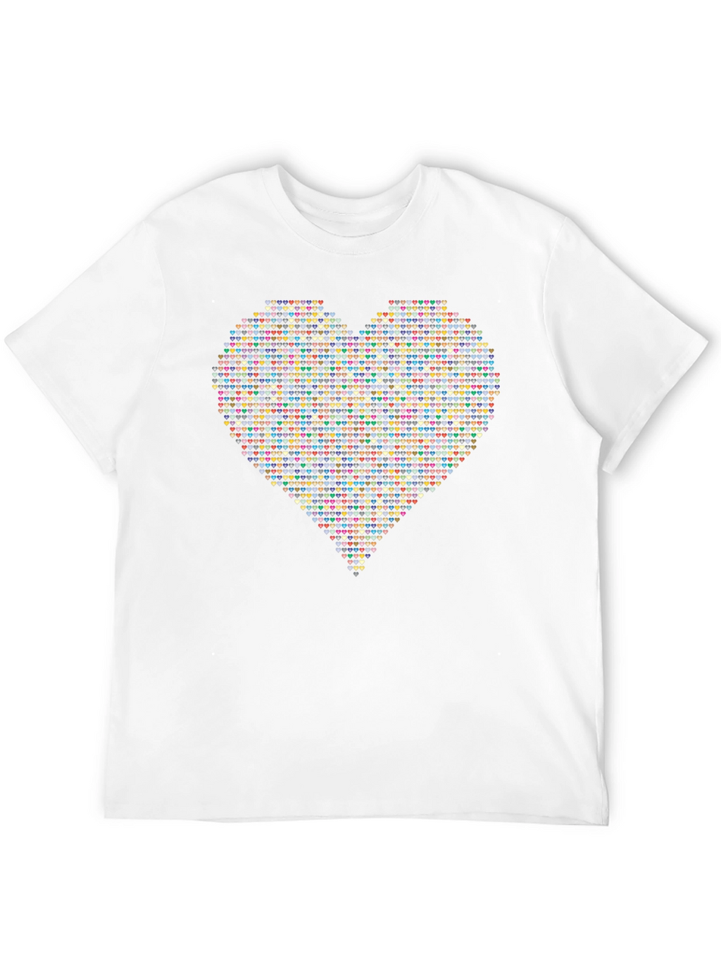Heart Pixel Art T-Shirt - Soft Cotton Blend
