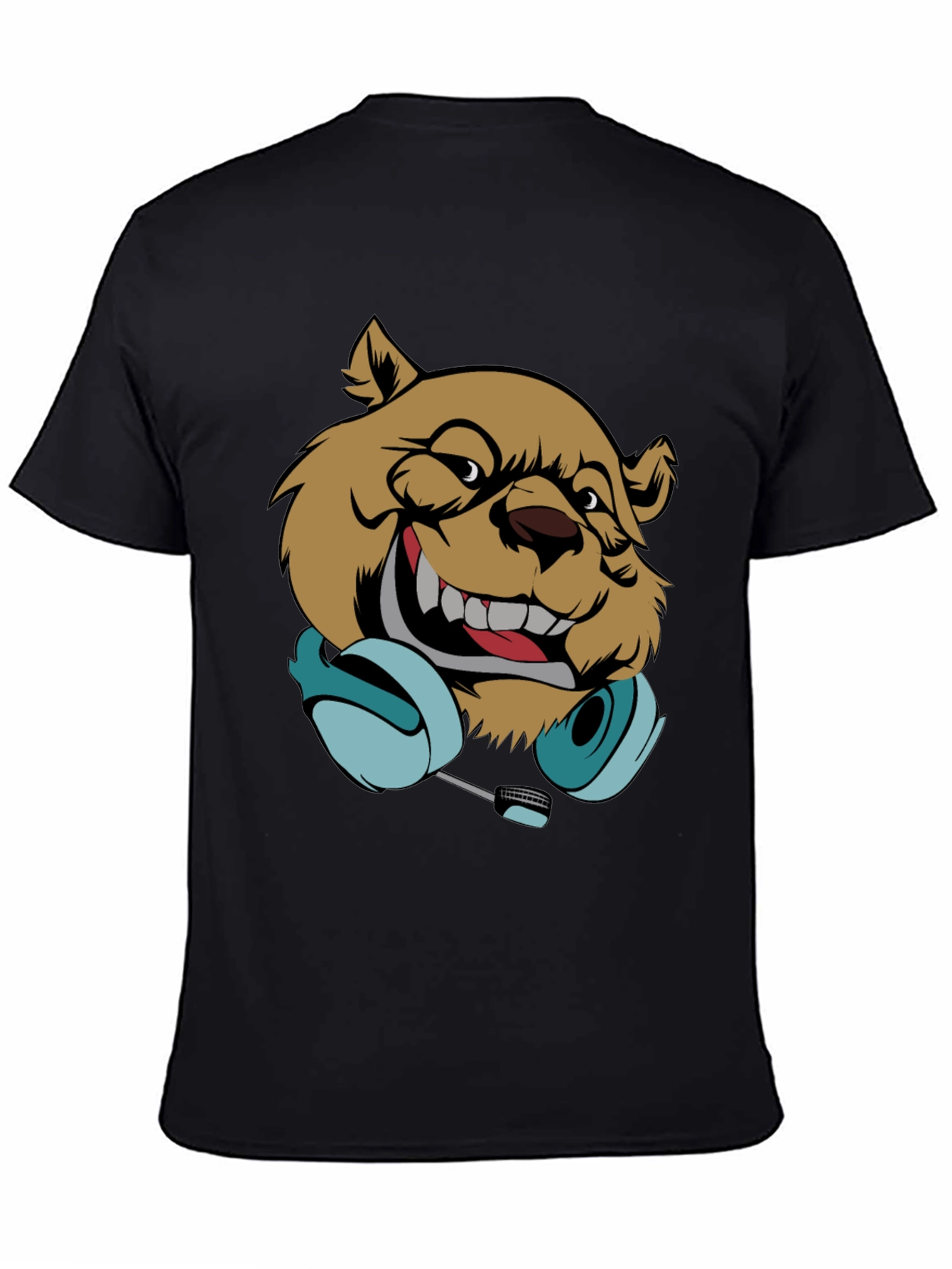 DJ Bear Graphic T-Shirt - Cool Music Lover Tee
