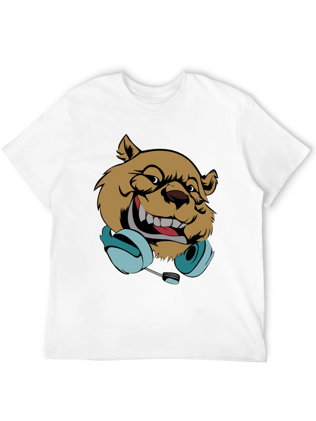 DJ Bear Graphic T-Shirt - Cool Music Lover Tee