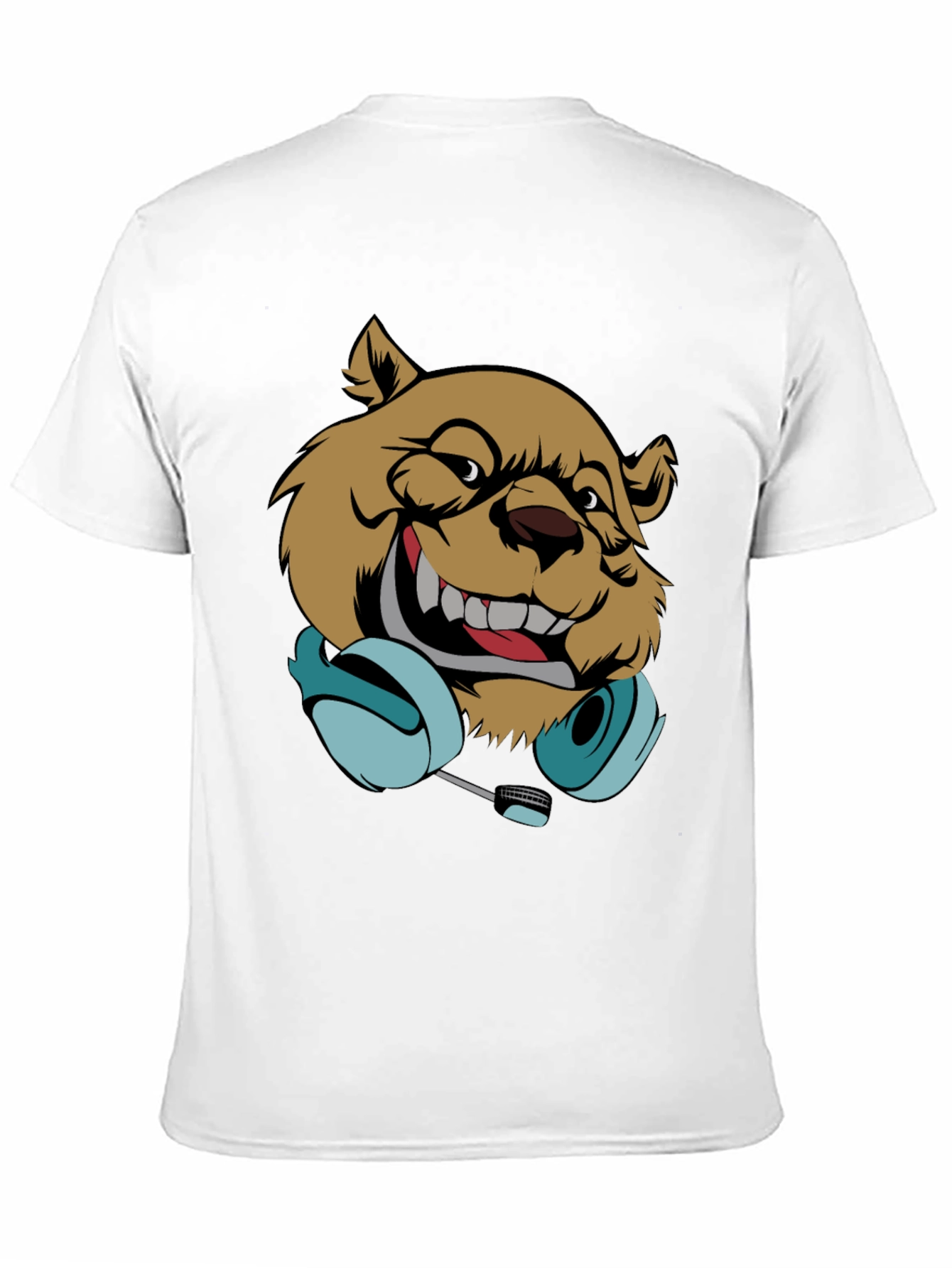 DJ Bear Graphic T-Shirt - Cool Music Lover Tee