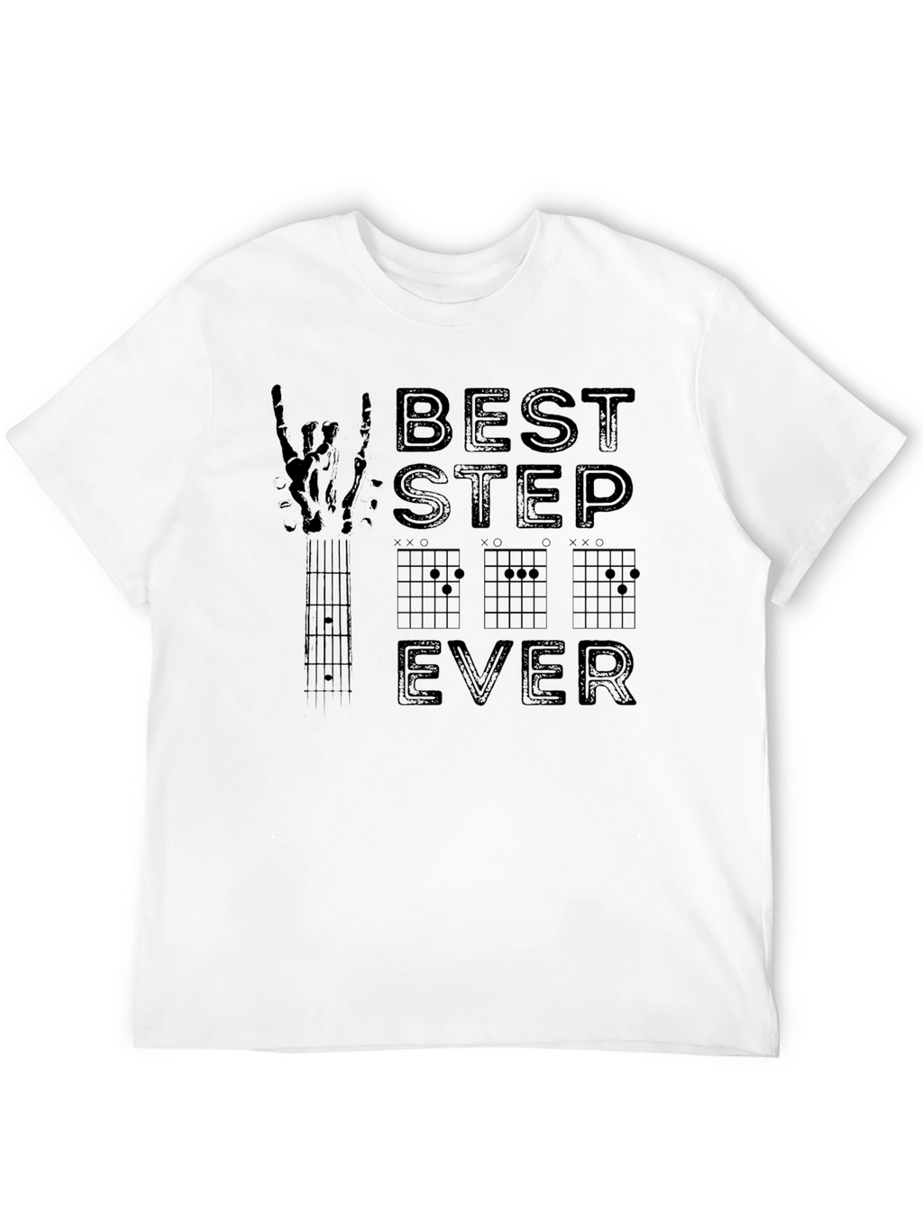 Best Stepdad Ever Guitar Chord T-Shirt