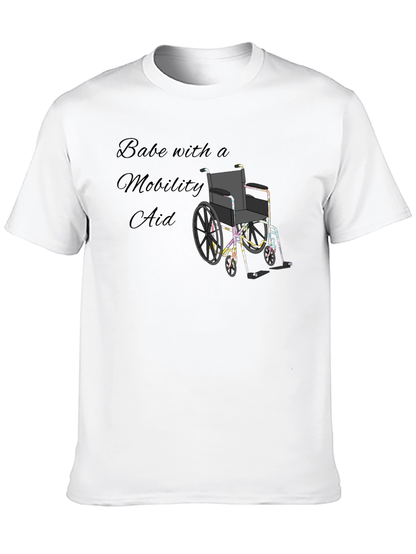 Babe with a Mobility Aid Unisex T-Shirt