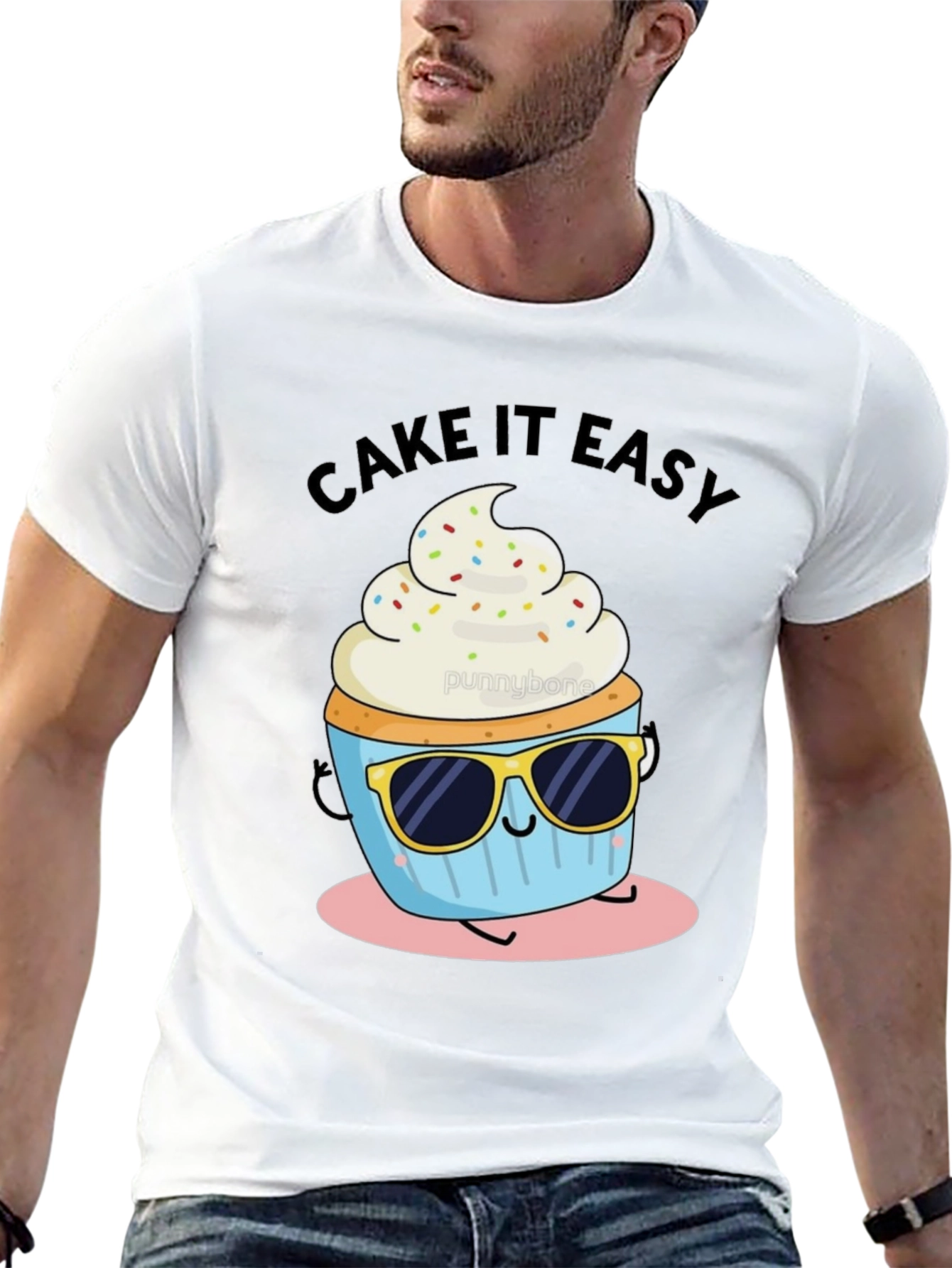 Cake It Easy Funny Cupcake T-Shirt