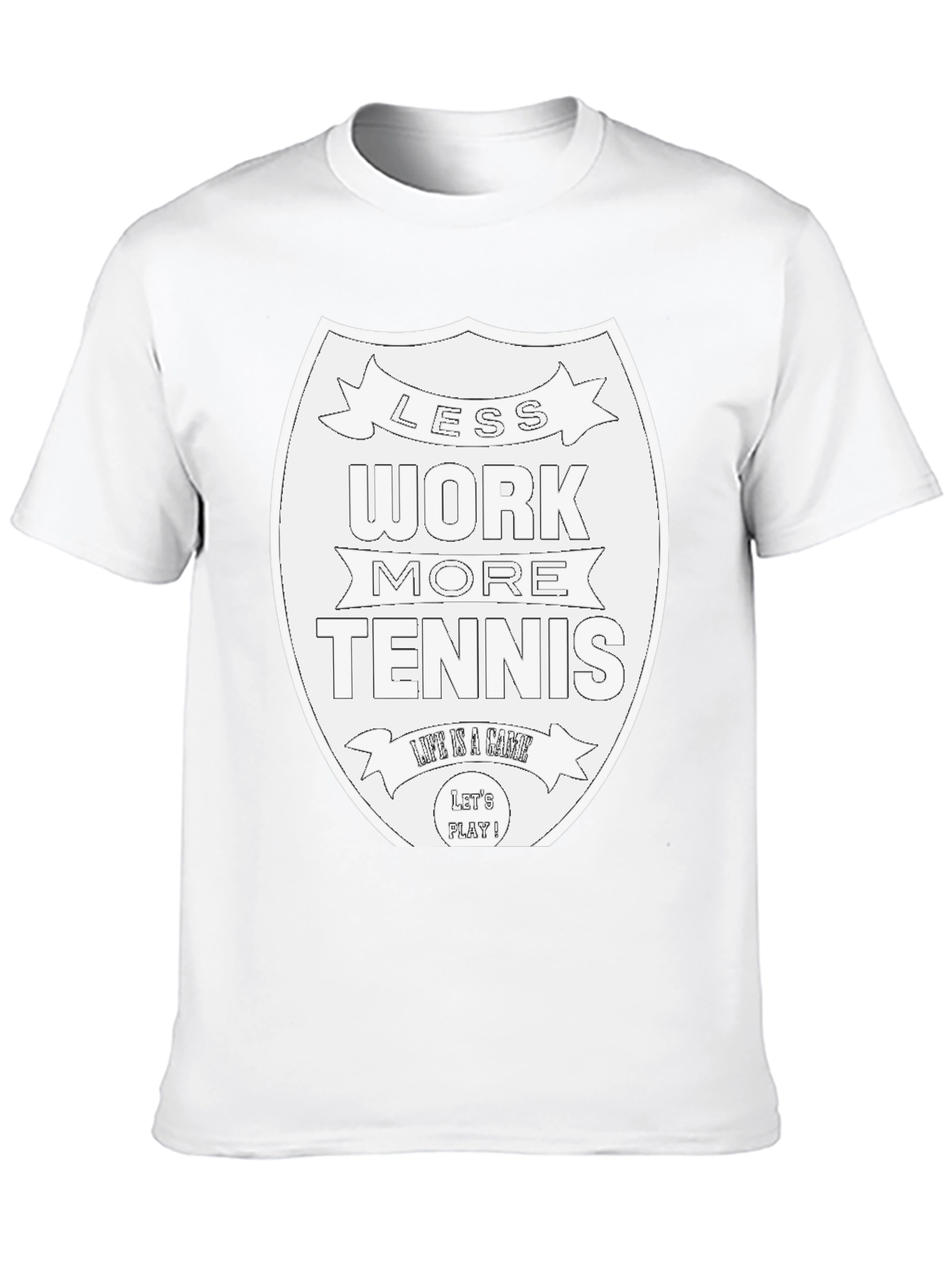 Less Work More Tennis Graphic Tee