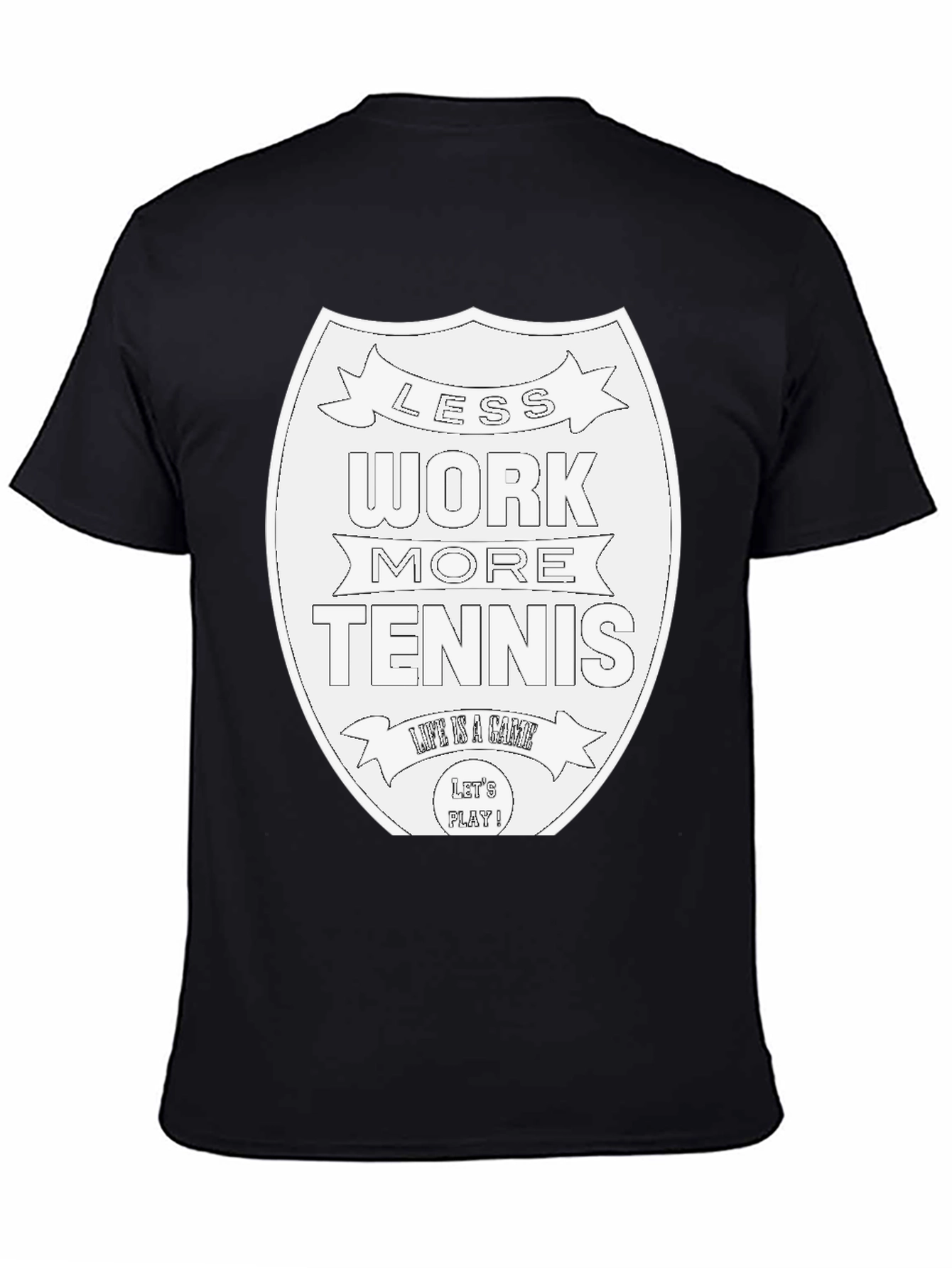Less Work More Tennis Graphic Tee