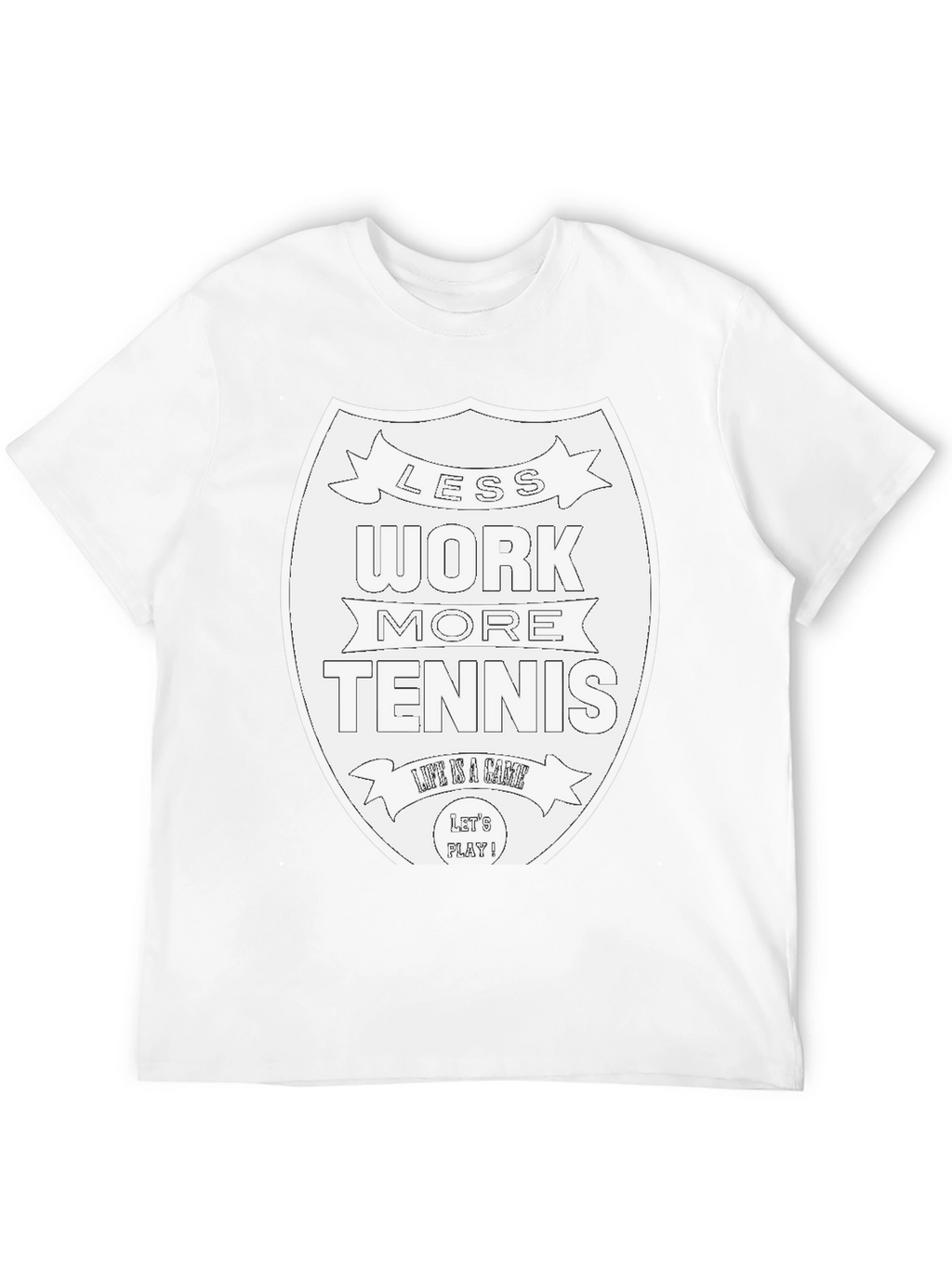 Less Work More Tennis Graphic Tee
