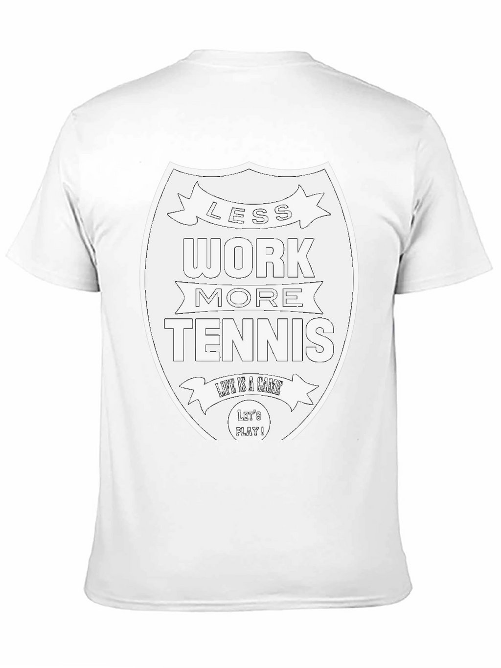 Less Work More Tennis Graphic Tee