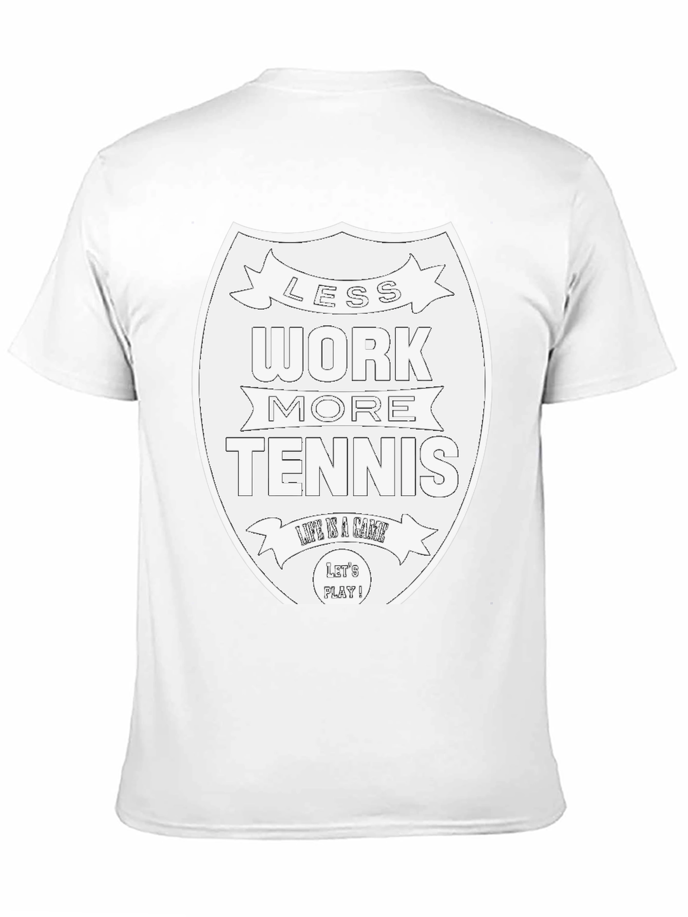 Less Work More Tennis Graphic Tee