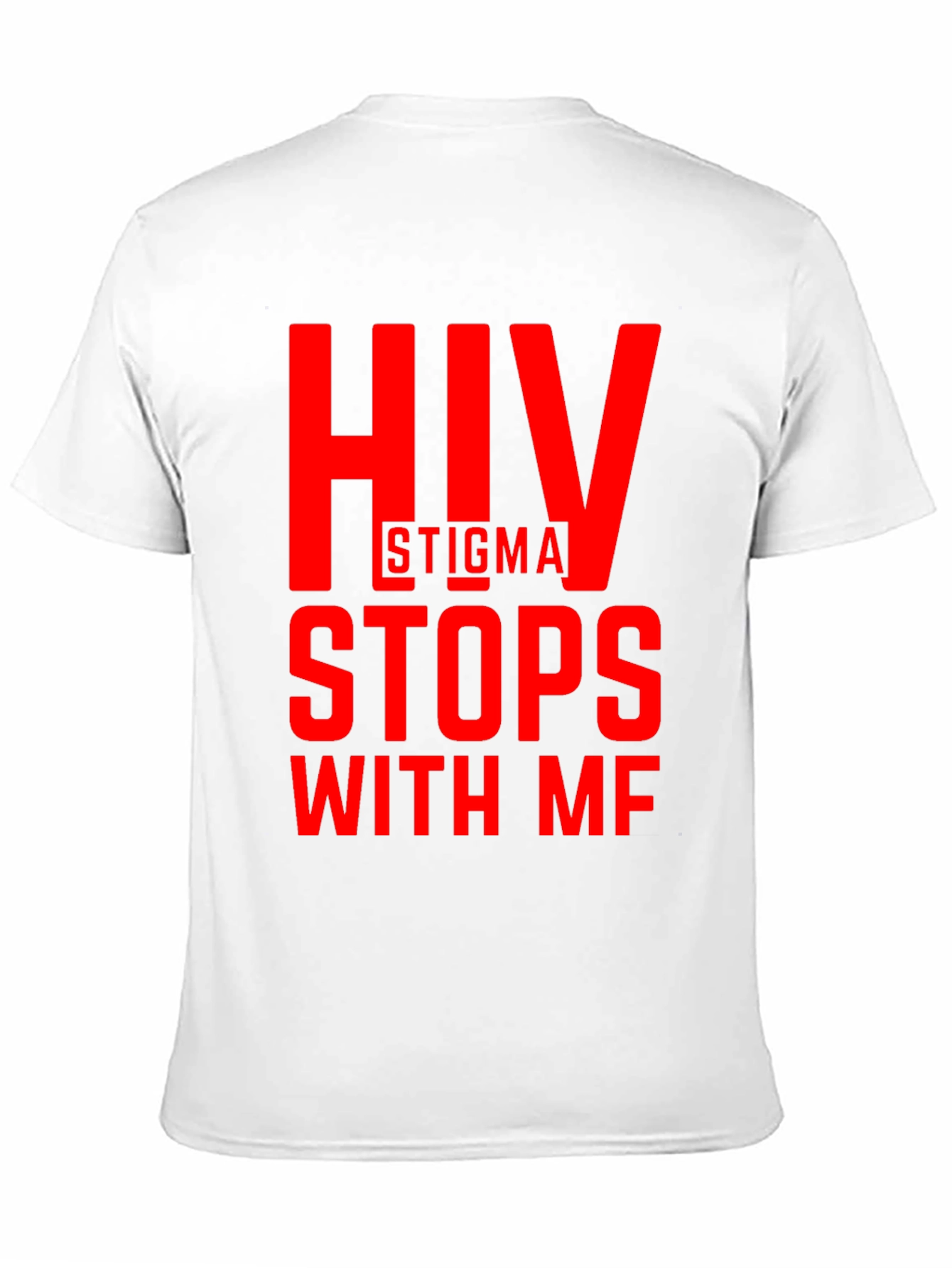 HIV Stigma Stops With Me Black Tee