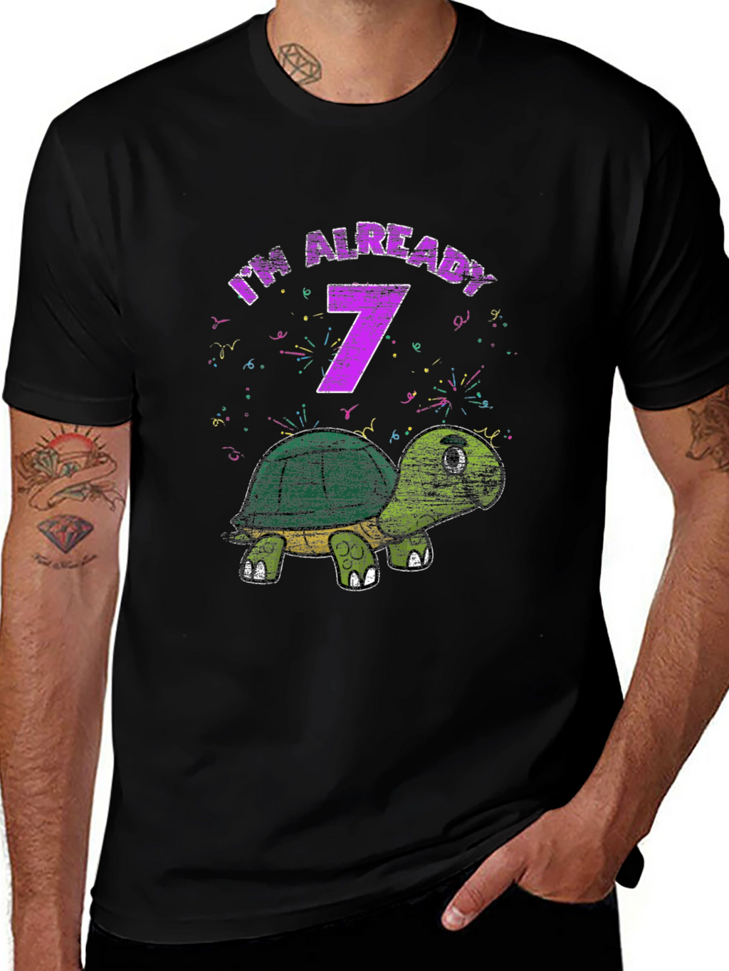 Im Already 7 Turtle Birthday T-Shirt