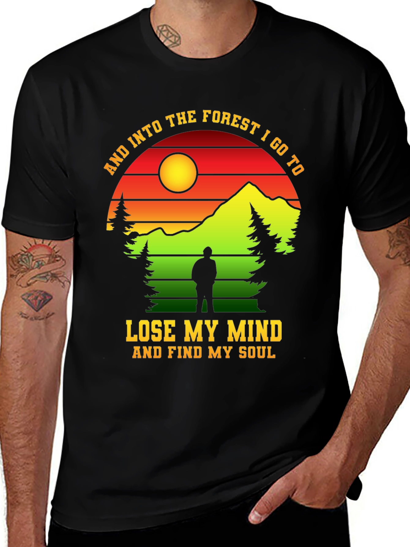 Forest Graphic T-Shirt: Lose My Mind Find My Soul