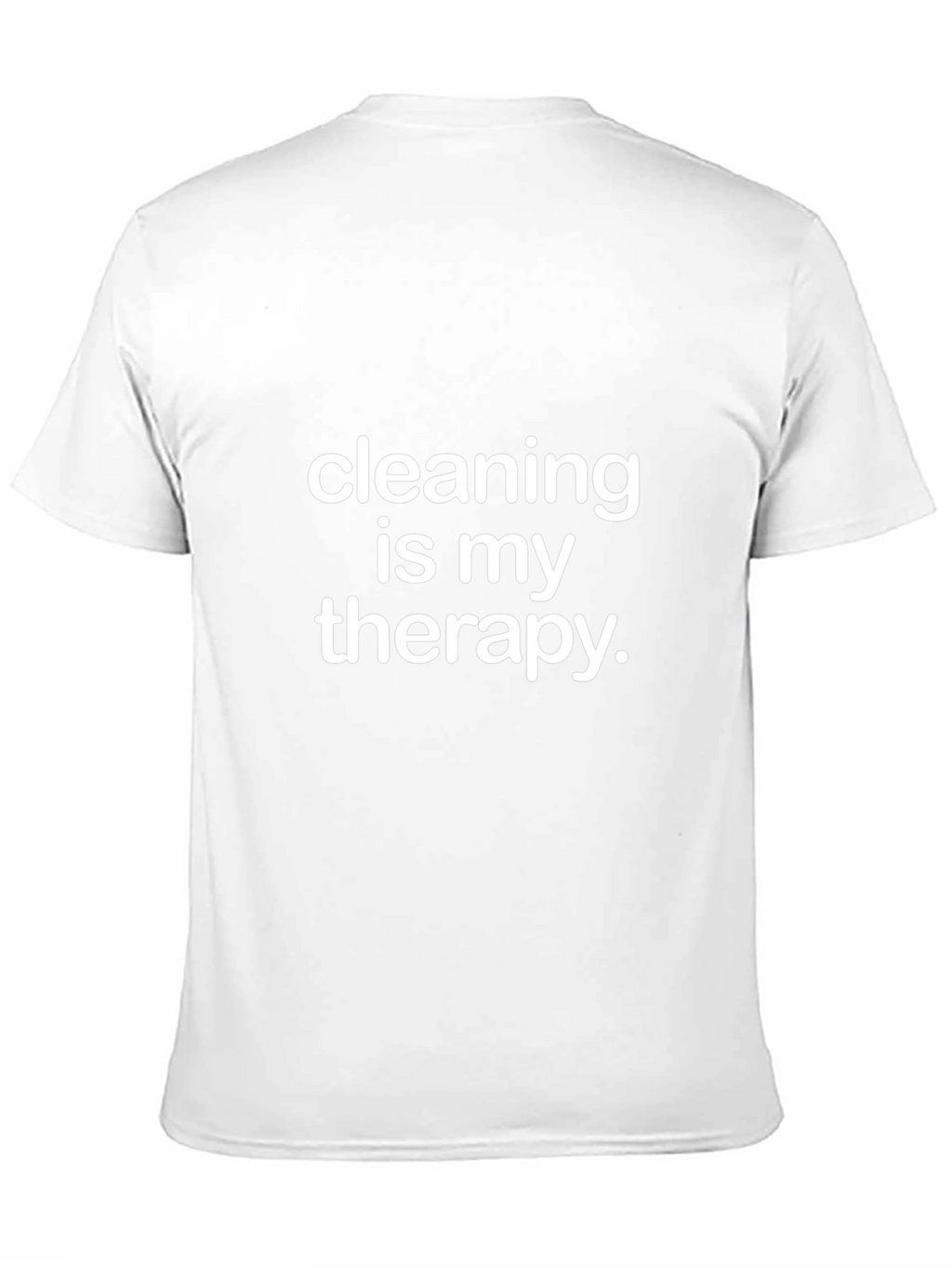 Cleaning is My Therapy T-Shirt - Black Tee