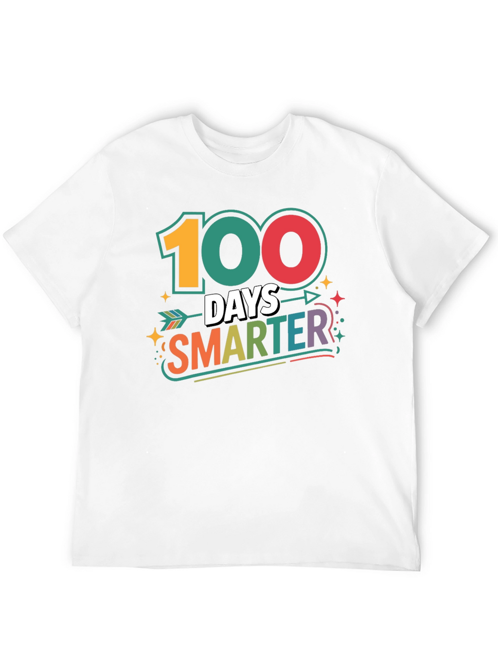 100 Days Smarter Black T-Shirt