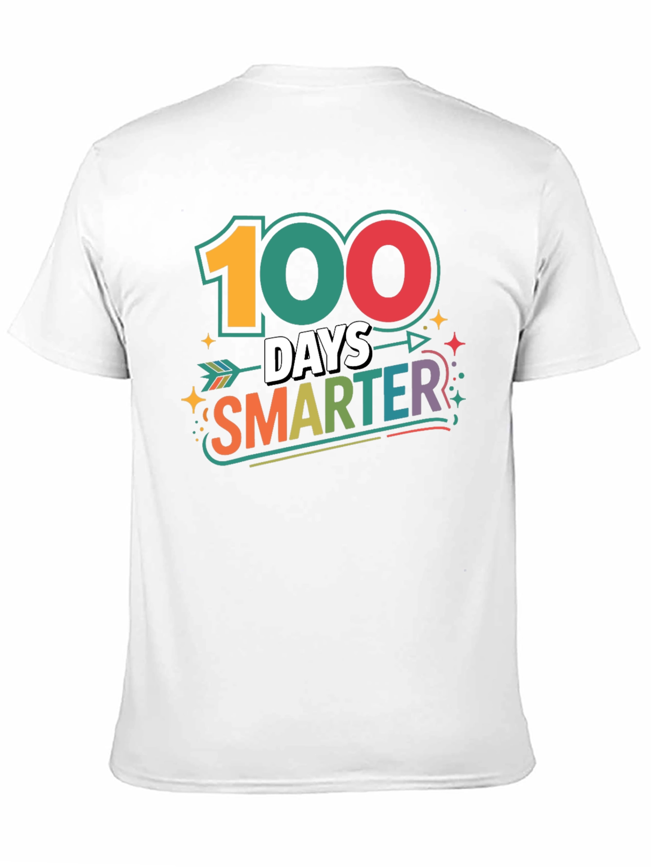 100 Days Smarter Black T-Shirt