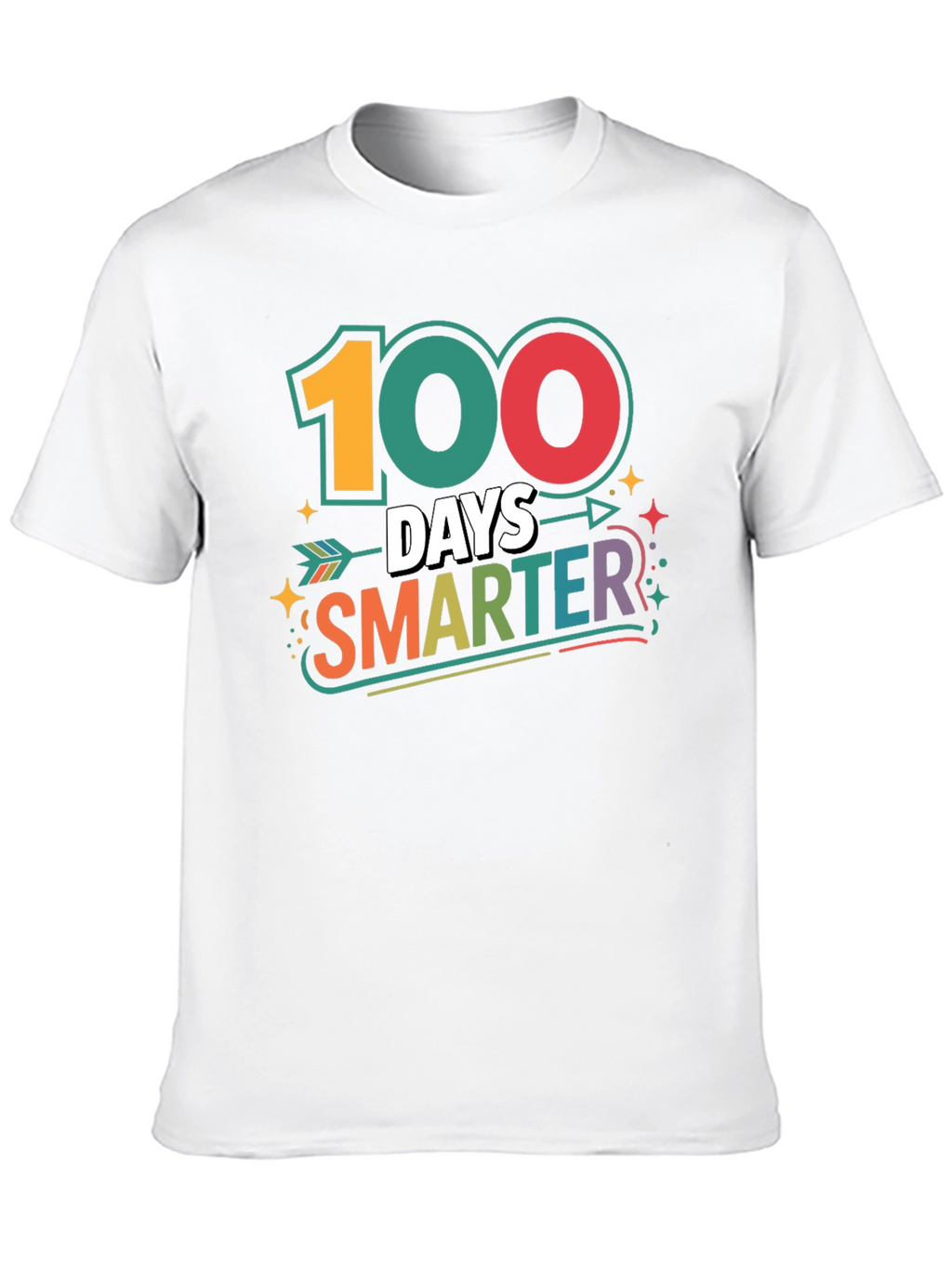 100 Days Smarter Black T-Shirt