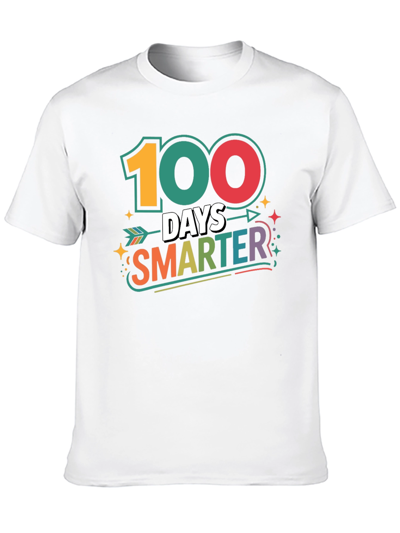 100 Days Smarter Black T-Shirt