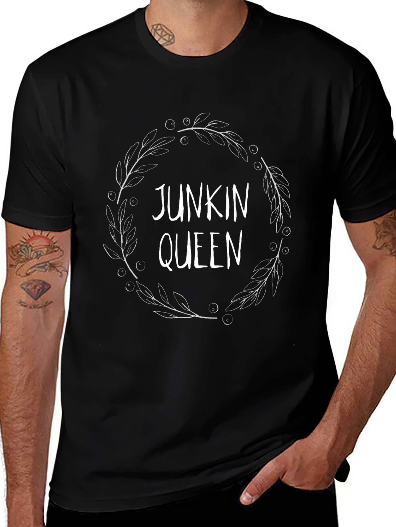 Junkin Queen Black Graphic Tee