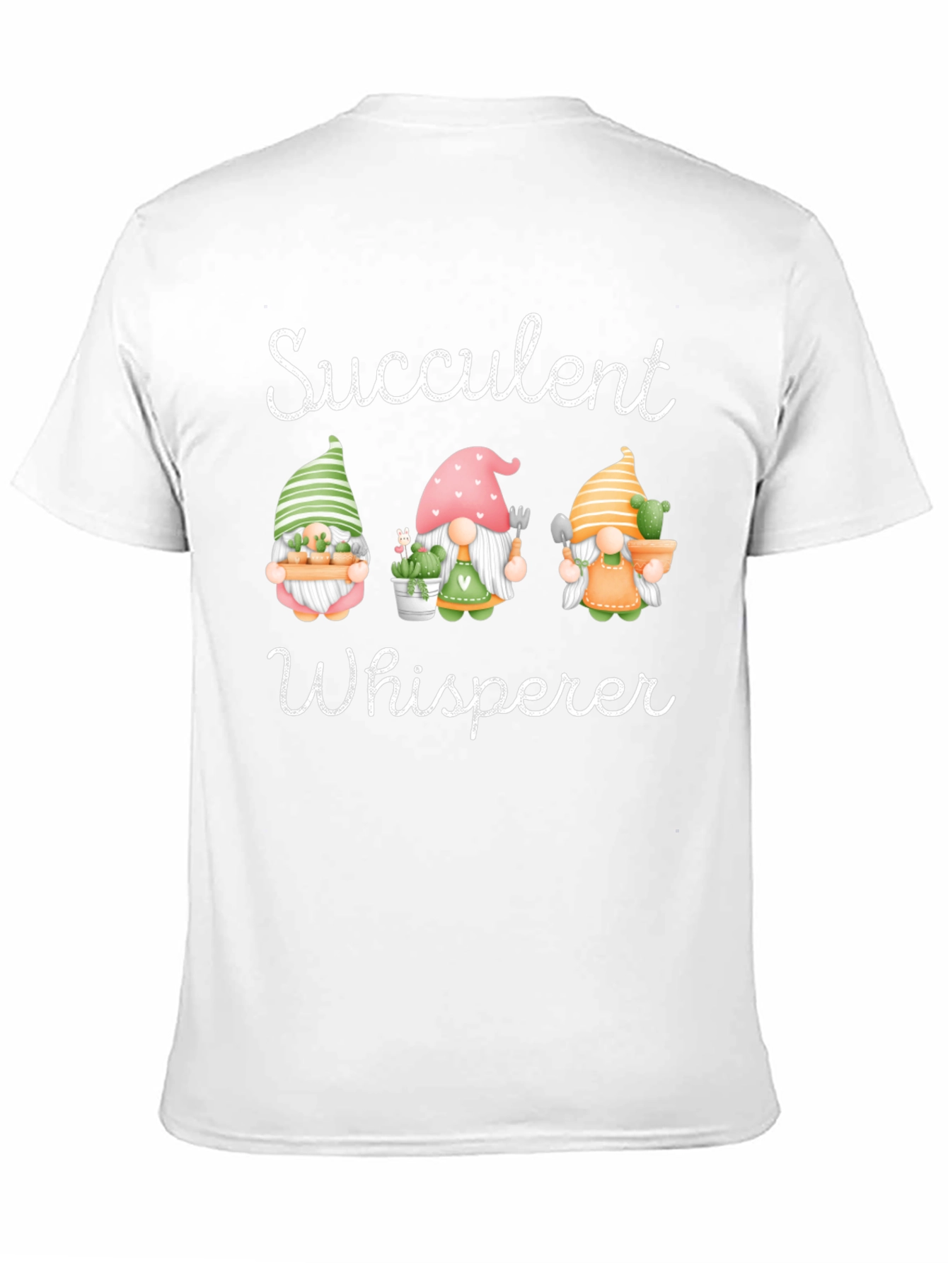 Succulent Whisperer T-Shirt Garden Gnome Tee