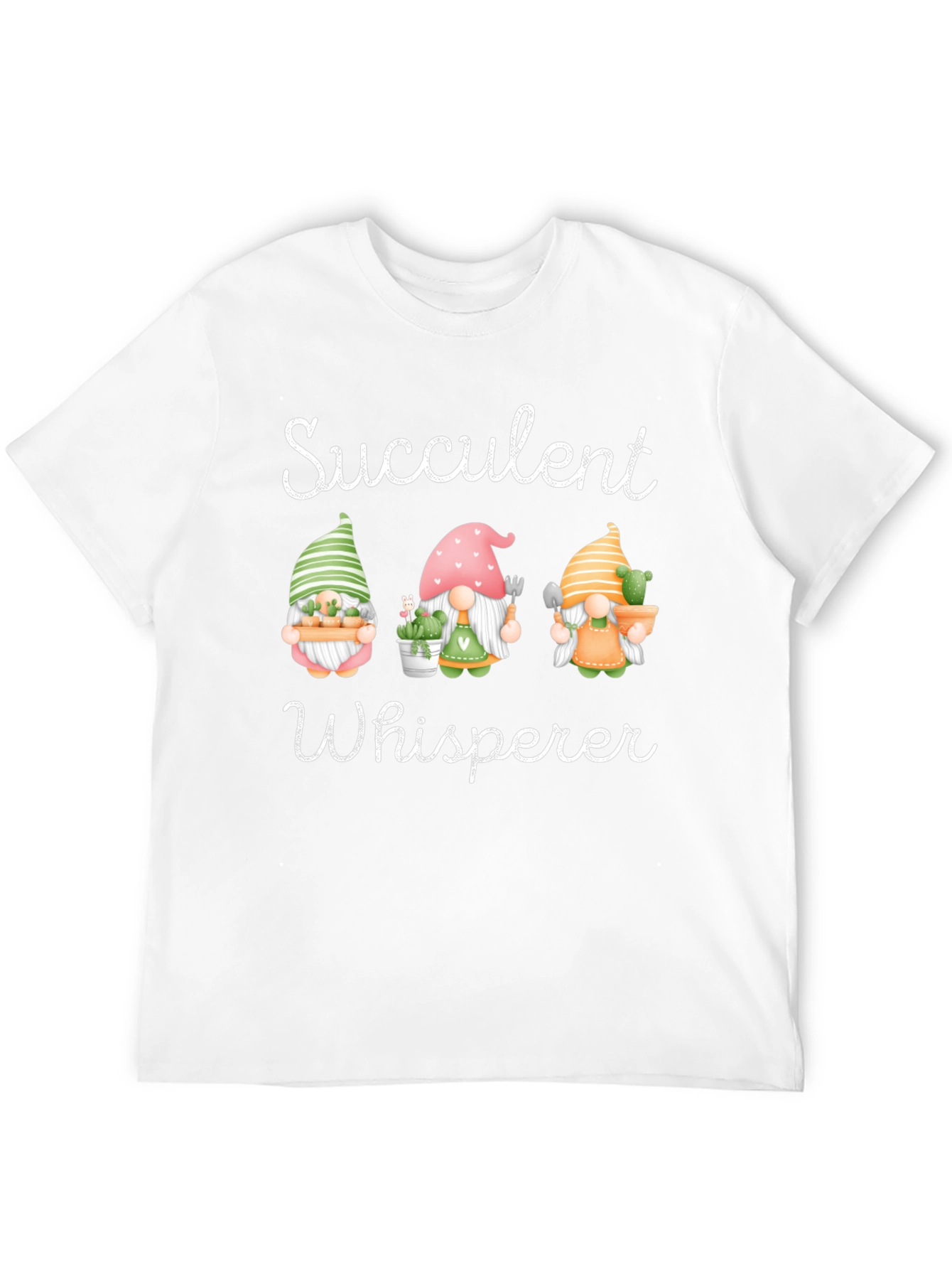 Succulent Whisperer T-Shirt Garden Gnome Tee